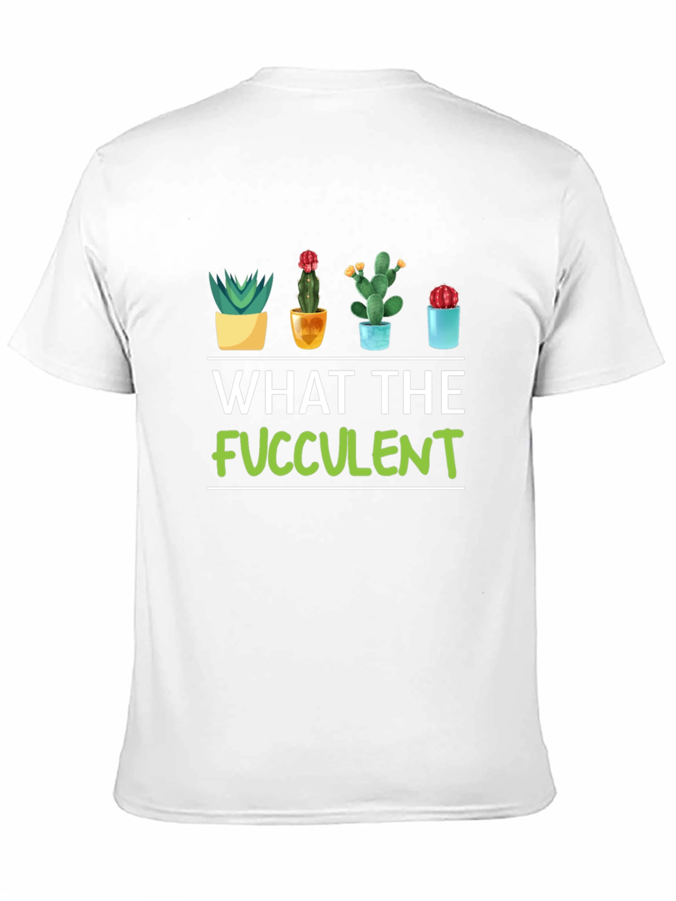 Black What the Fucculent T-Shirt - Funny Plant Lover Tee view 11
