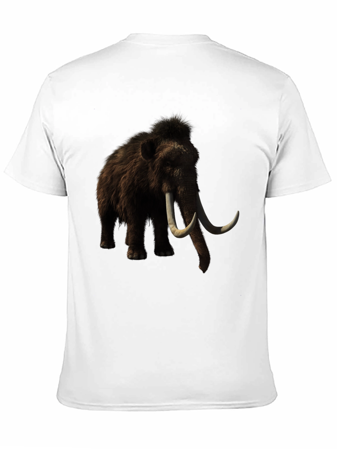 Black Mammoth Graphic T-Shirt - Black, Unique Design view 11