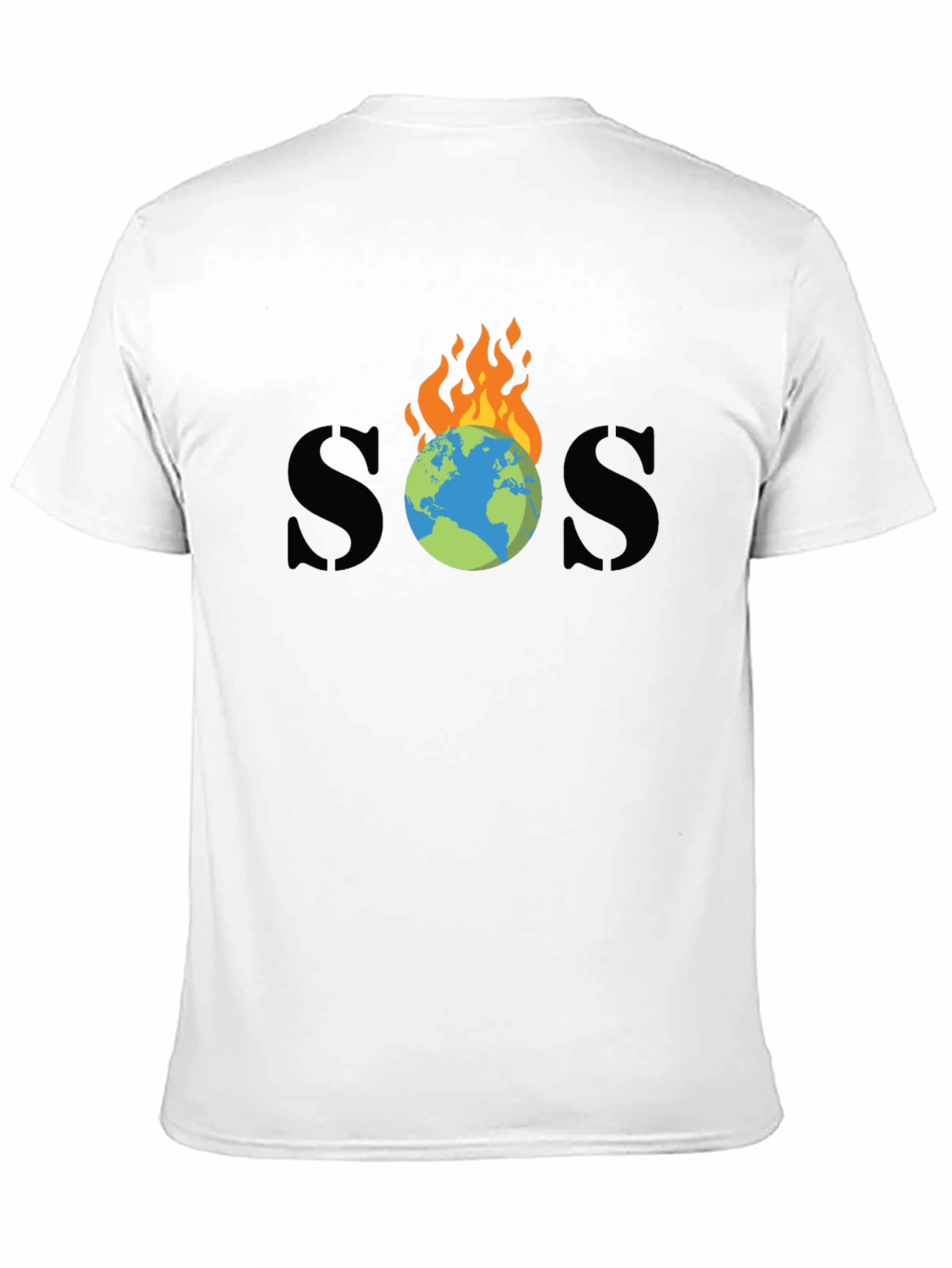 SOS Burning Earth Graphic Tee - Save Our Planet - 11