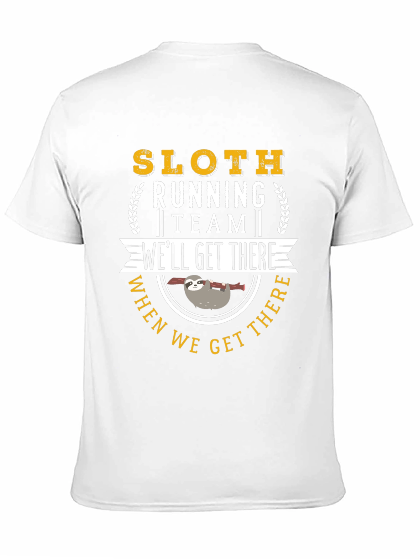 Black Sloth Running Team T-Shirt: We'll Get There view 11