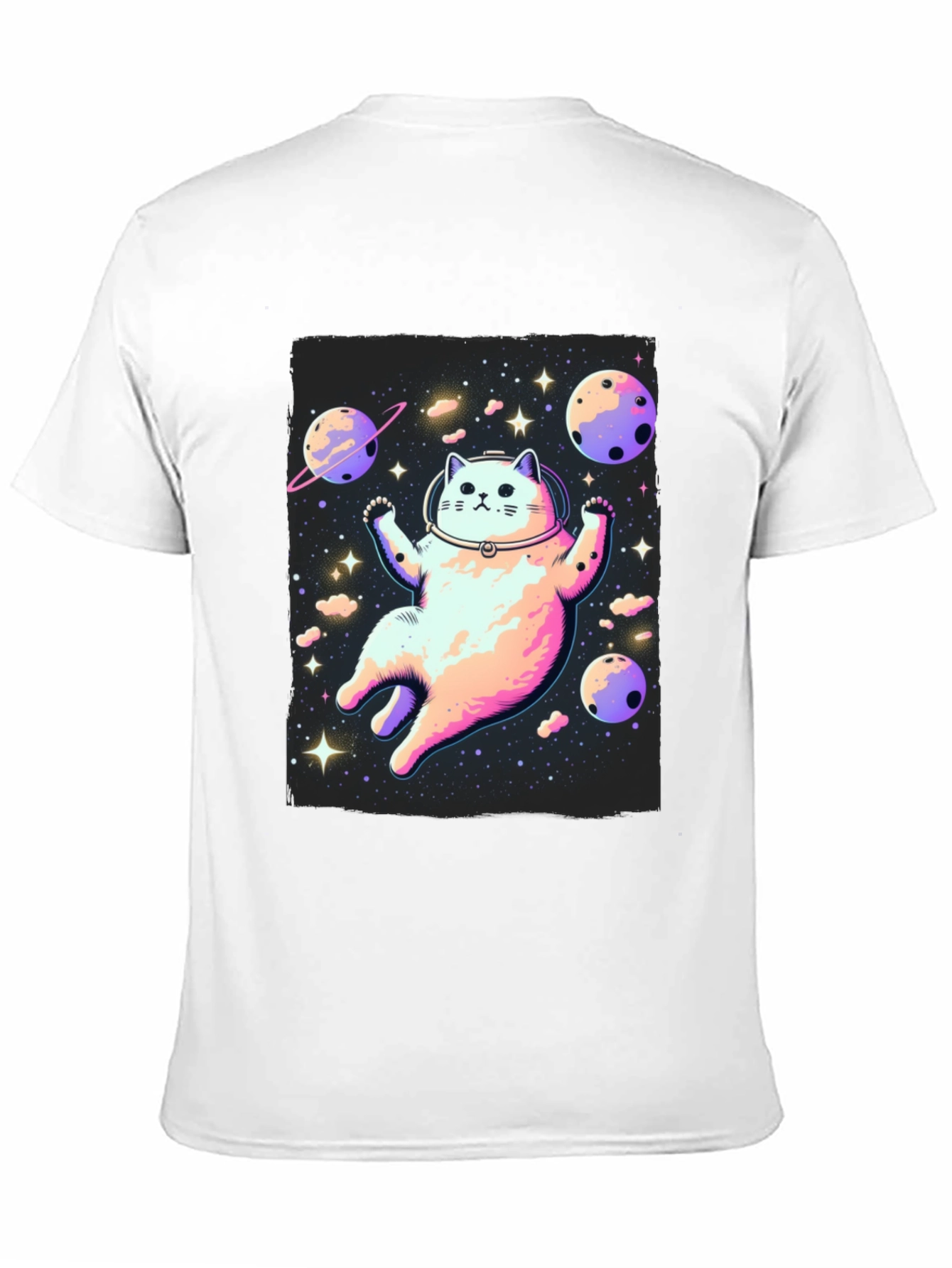 Black Astronaut Cat T-Shirt - Space Adventure Tee view 11