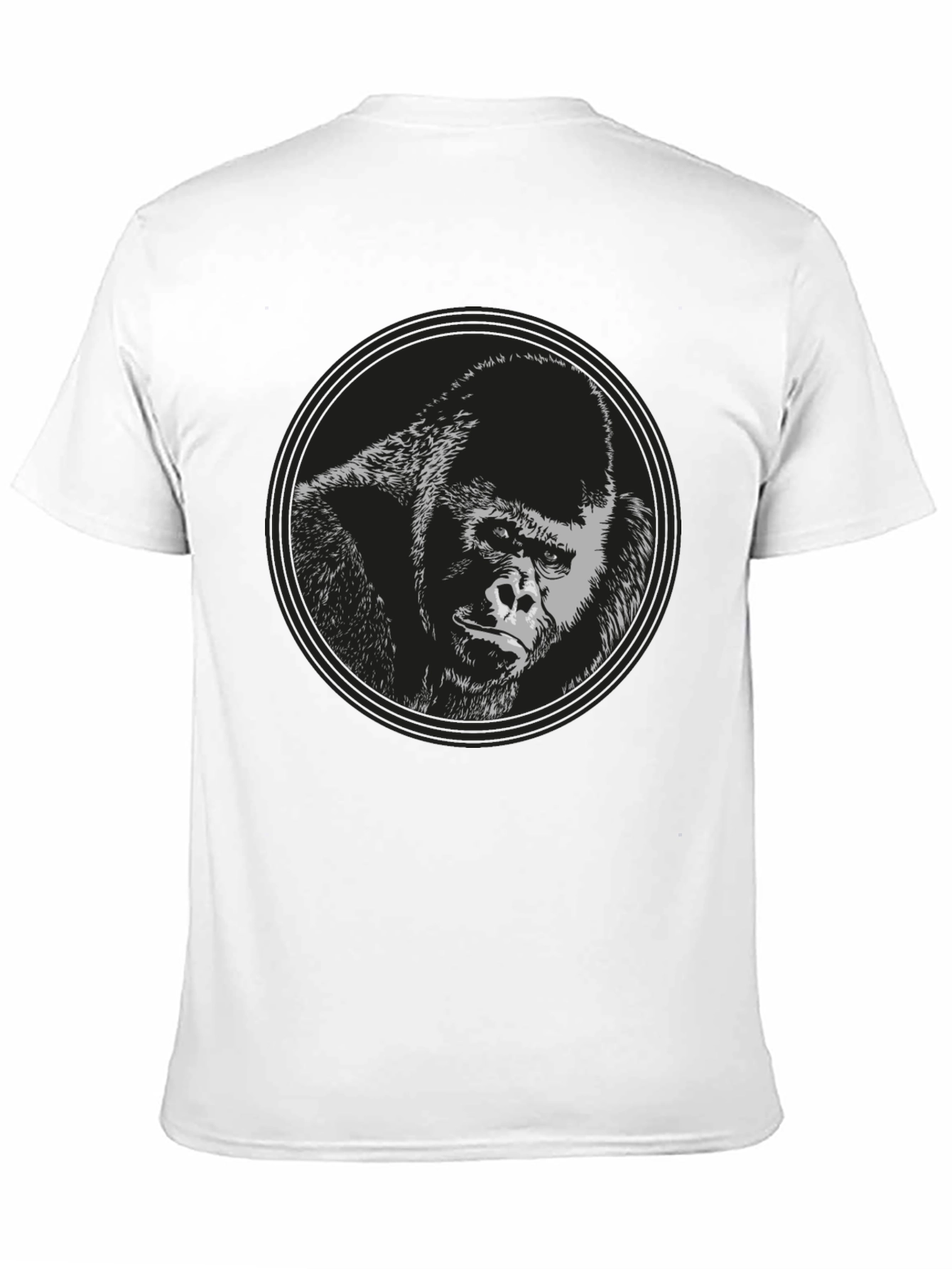 Black Gorilla Graphic Black T-Shirt view 11