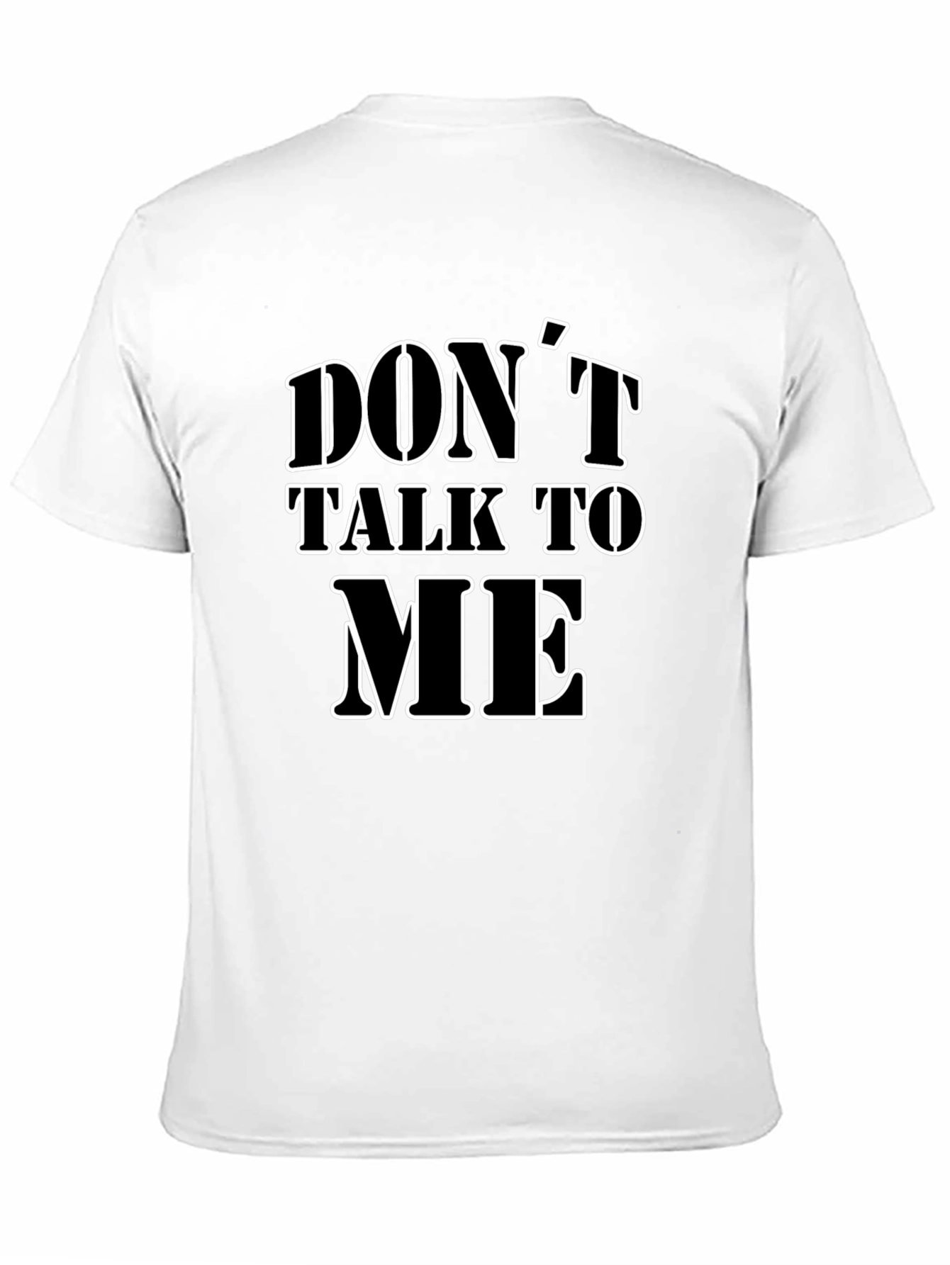 Black Don't Talk to Me Black Graphic T-Shirt view 11