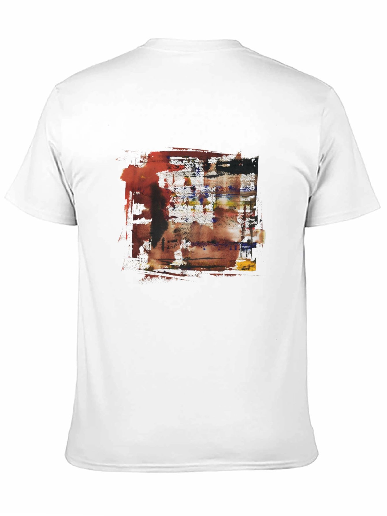 Black Abstract Art Graphic Tee - Modern Design view 11