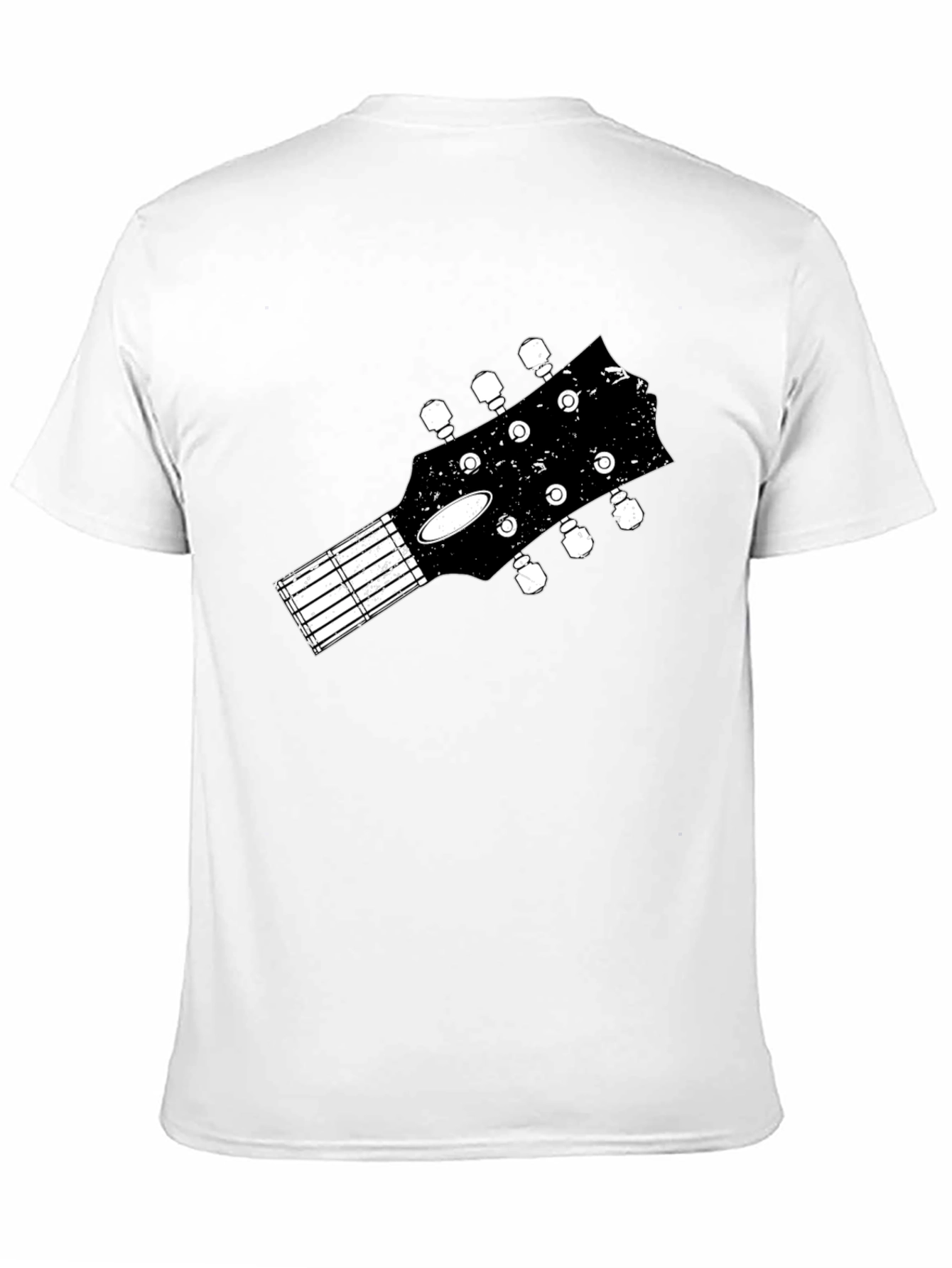 Black Guitar Headstock Graphic Tee - Black view 11