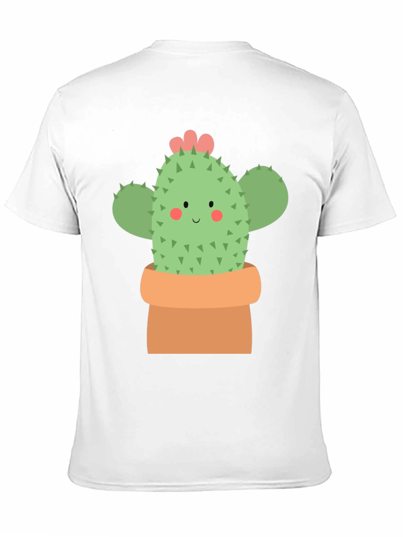 Black Cute Cactus Graphic Tee - Black Unisex T-Shirt view 11