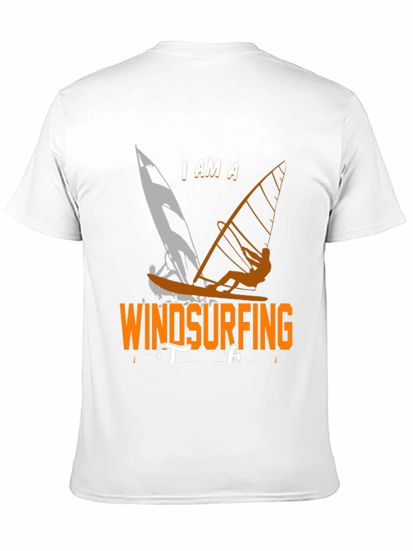 Black Windsurfing T-Shirt: "I Am A Windsurfing Teacher" view 11