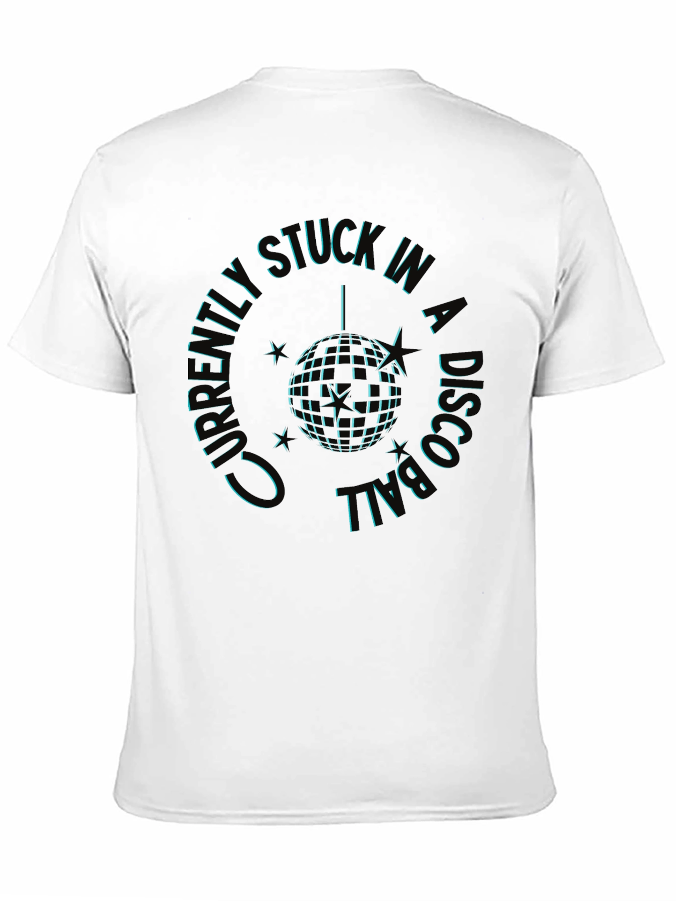 Black Disco Ball Graphic T-Shirt view 11