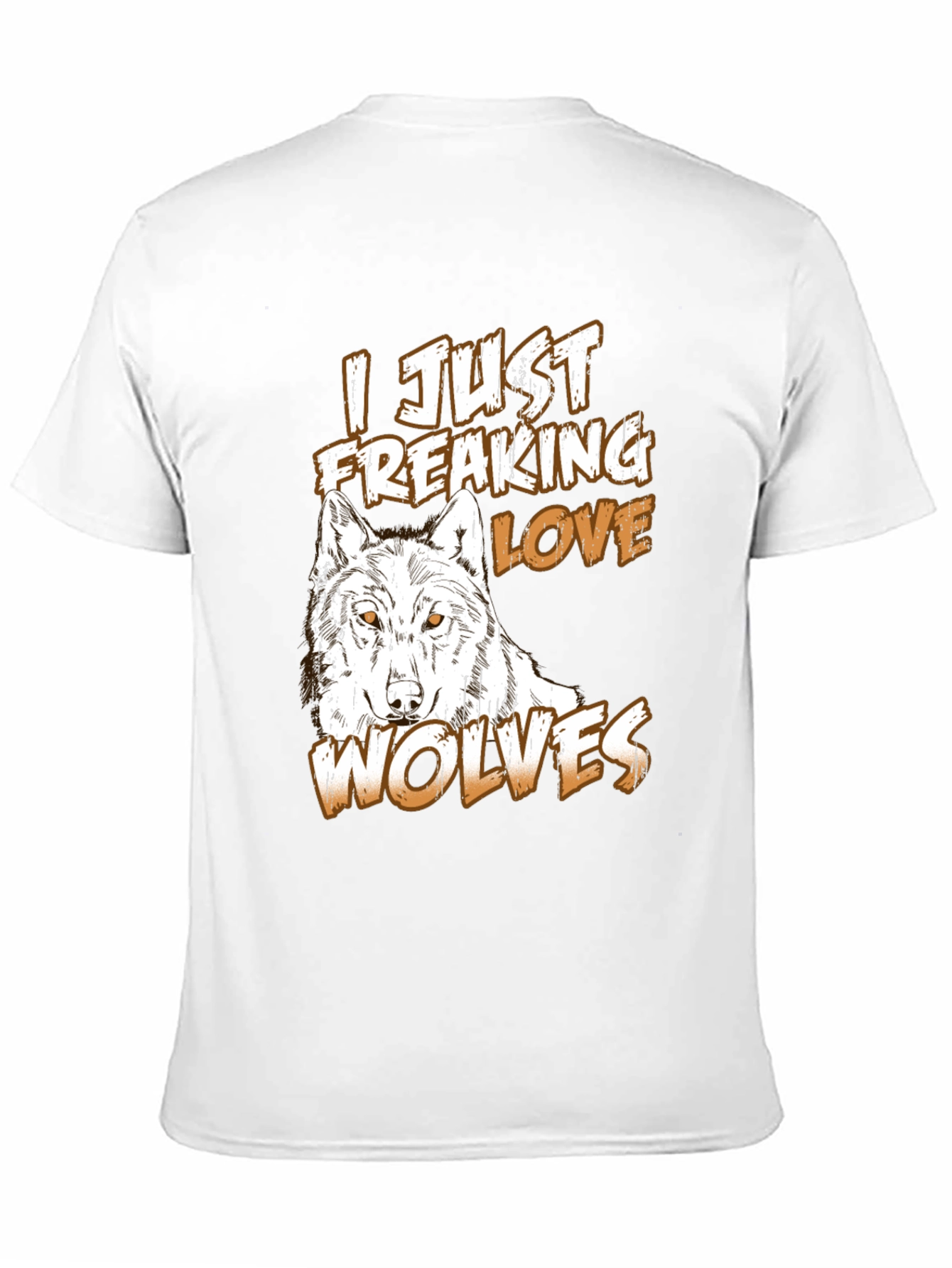 Black Wolf Lover T-Shirt - Black Graphic Tee view 11