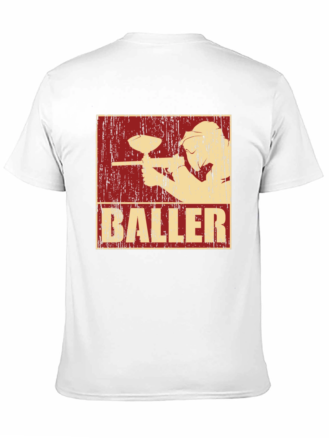 Black Baller Paintball T-Shirt - Black Cotton Graphic Tee view 11