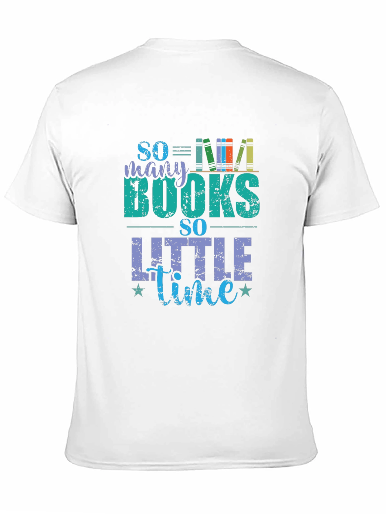 Black So Many Books So Little Time T-Shirt - Book Lover Tee view 11