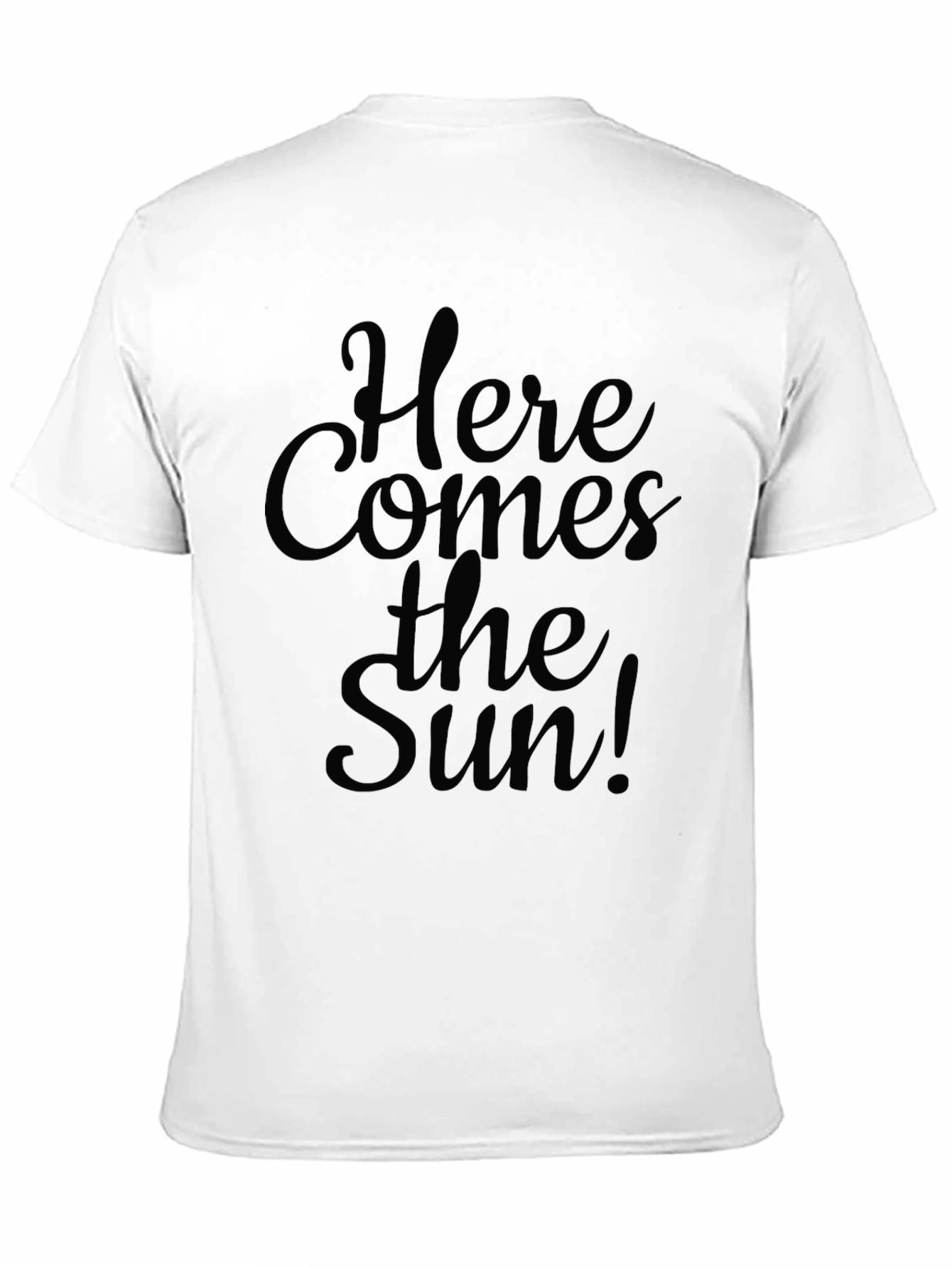 Black Here Comes The Sun Black Graphic T-Shirt view 11