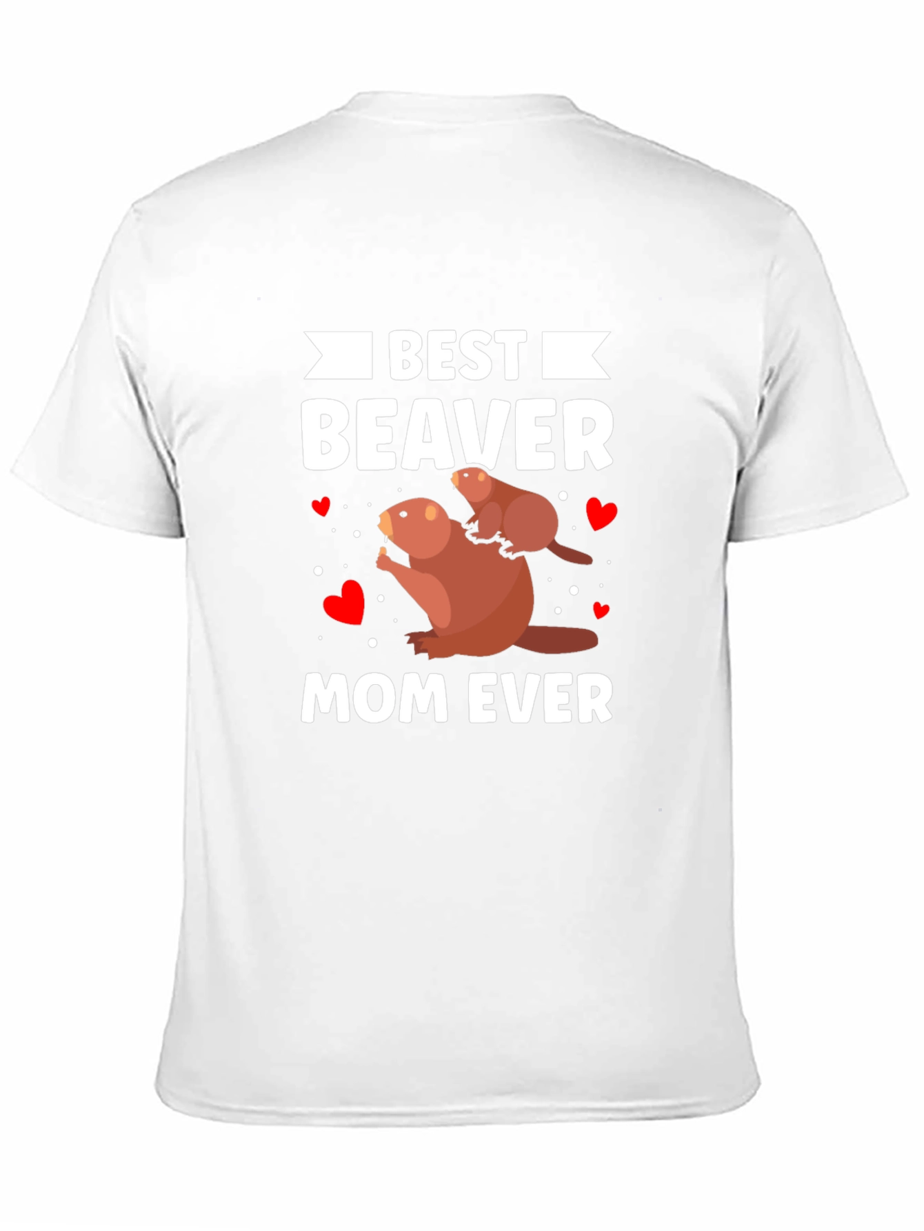 Black Best Beaver Mom Ever T-Shirt view 11