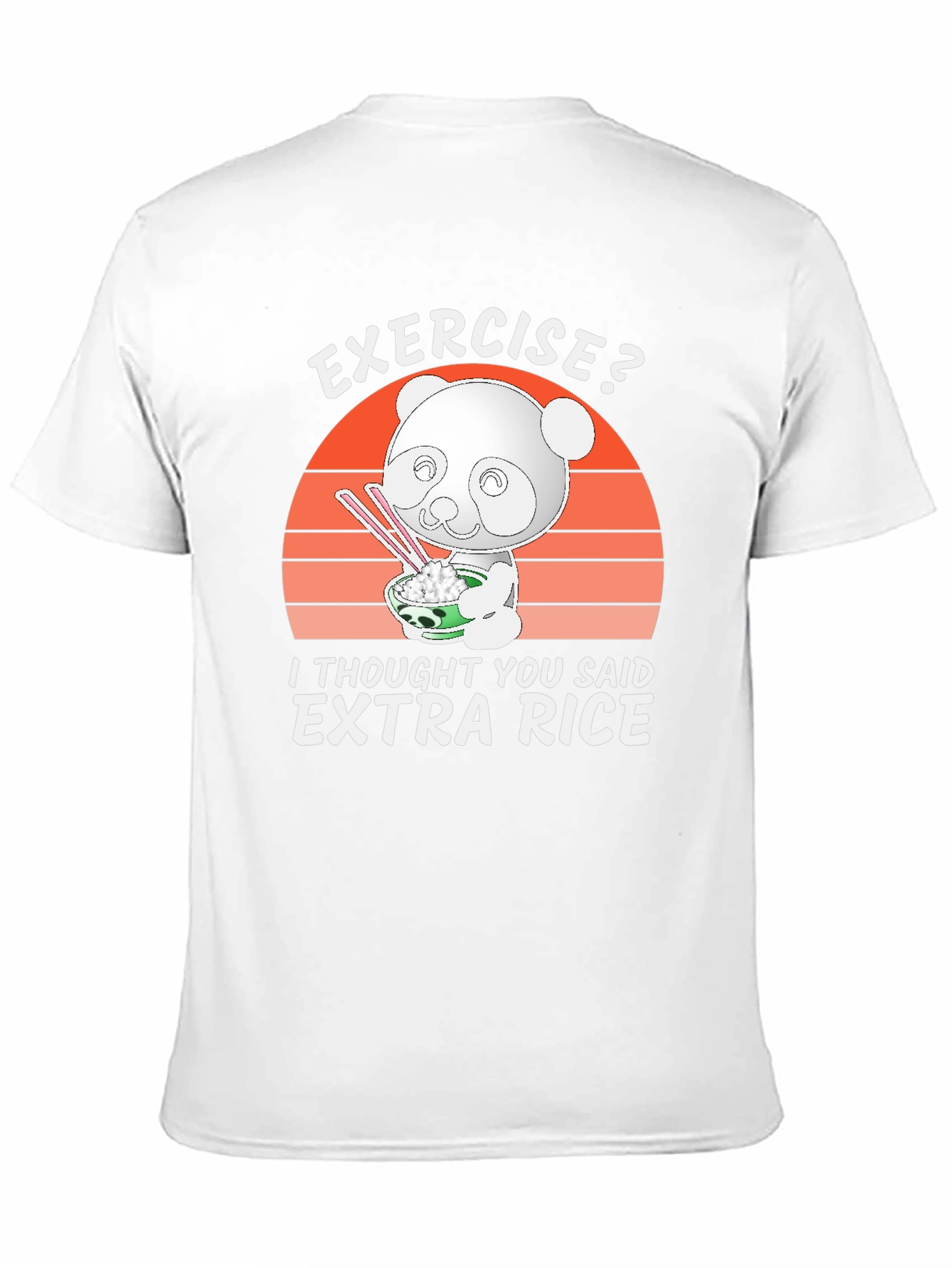 Black Exercise? Extra Rice Panda Graphic Tee view 11