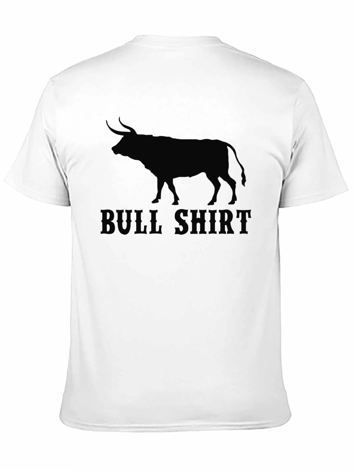 Black Bull Shirt Graphic Tee - Men's Black T-Shirt view 11