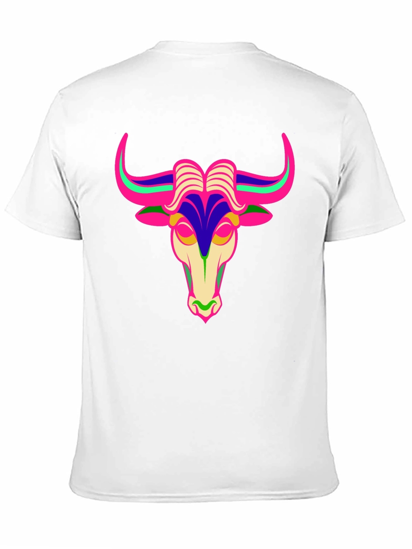 Black Bold Bull Graphic Tee - Black Cotton T-Shirt view 11