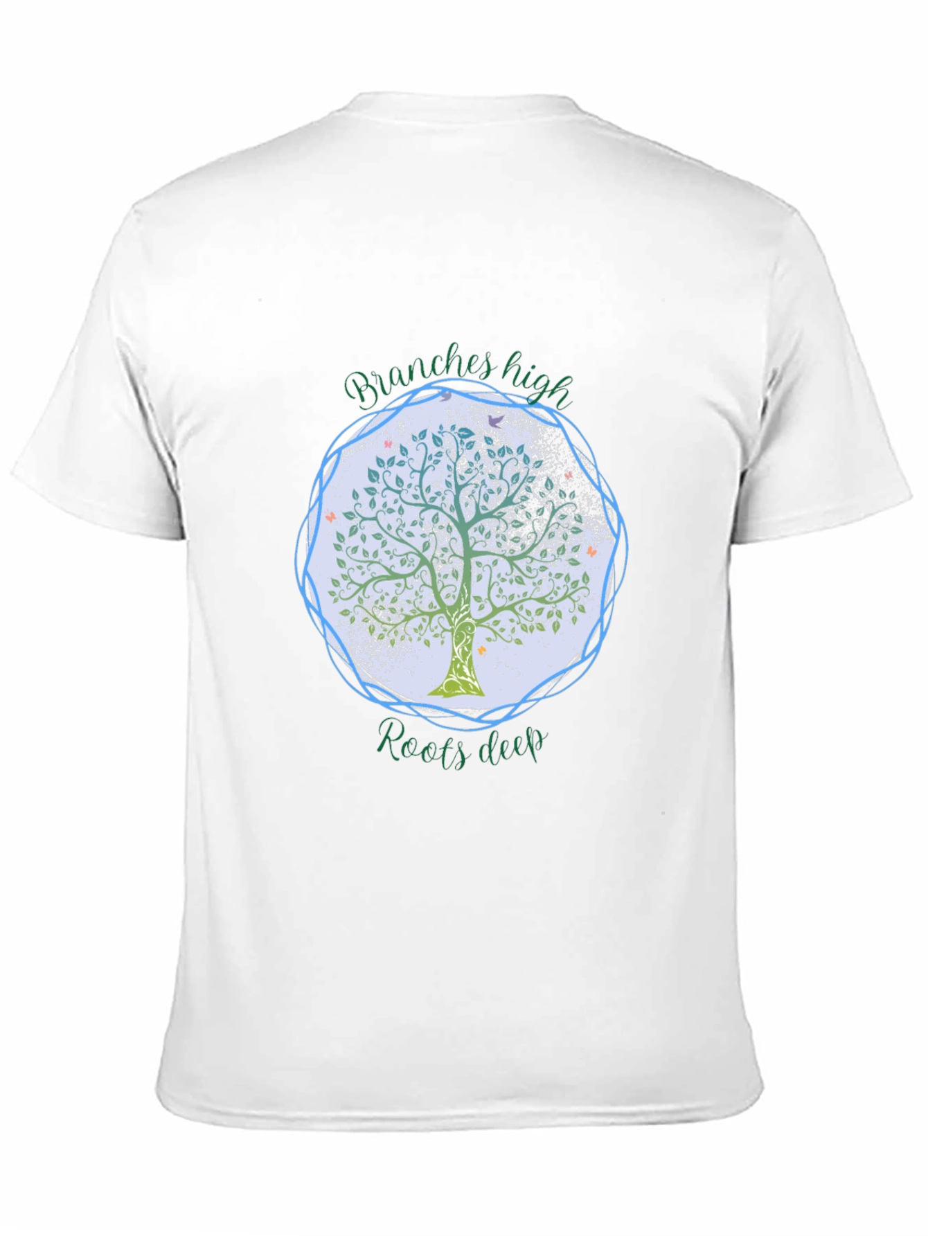 Black Branches High Roots Deep Tree Graphic Tee view 11