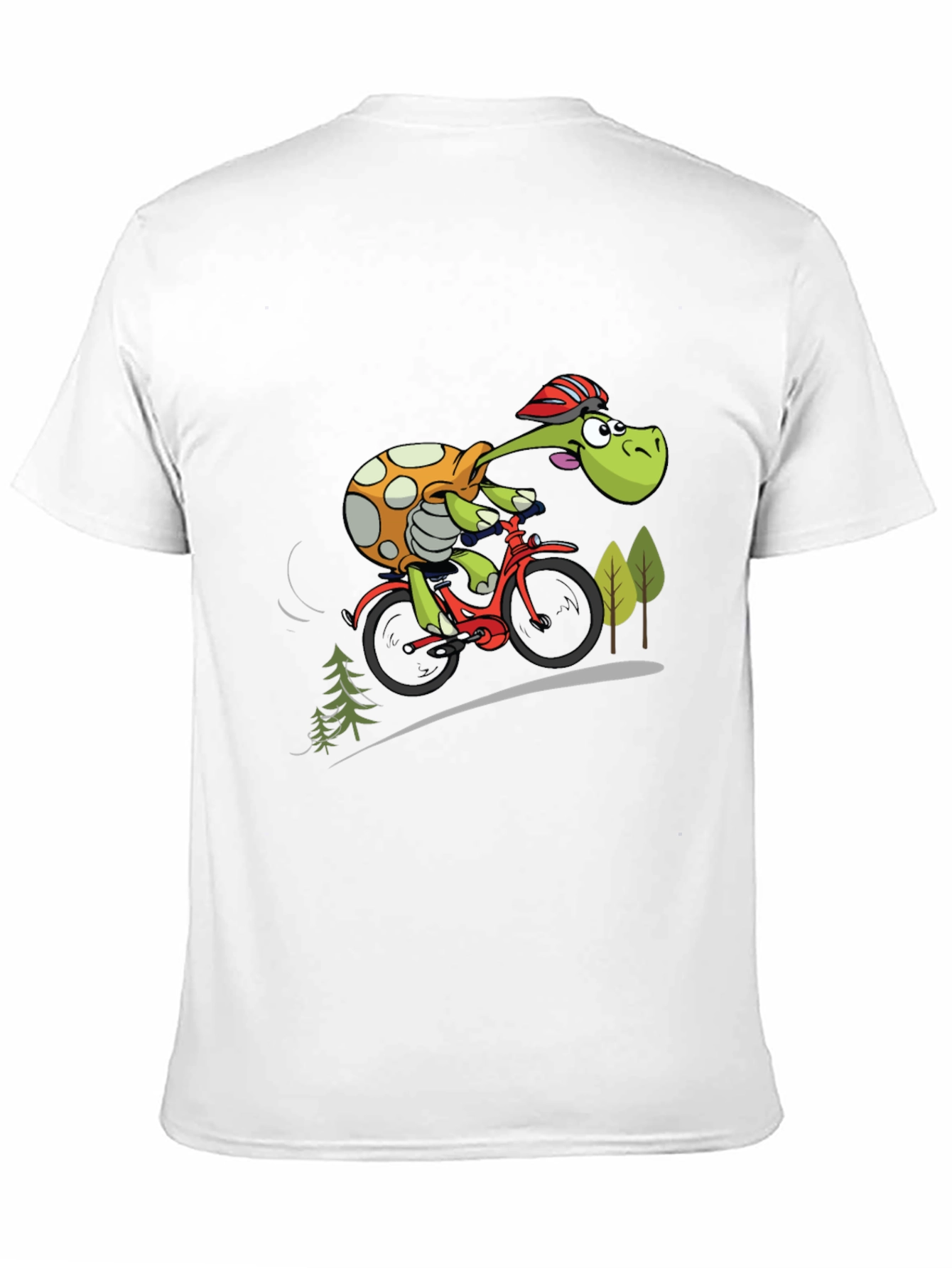 Black Turtle Cyclist Graphic T-Shirt view 11