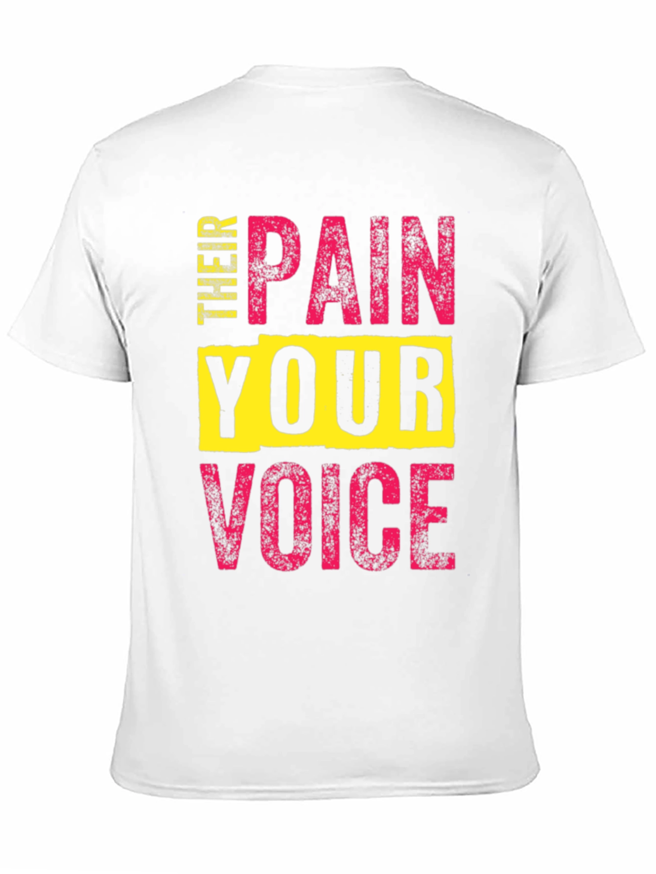 Black Pain Your Voice T-Shirt - Bold Statement Tee view 11