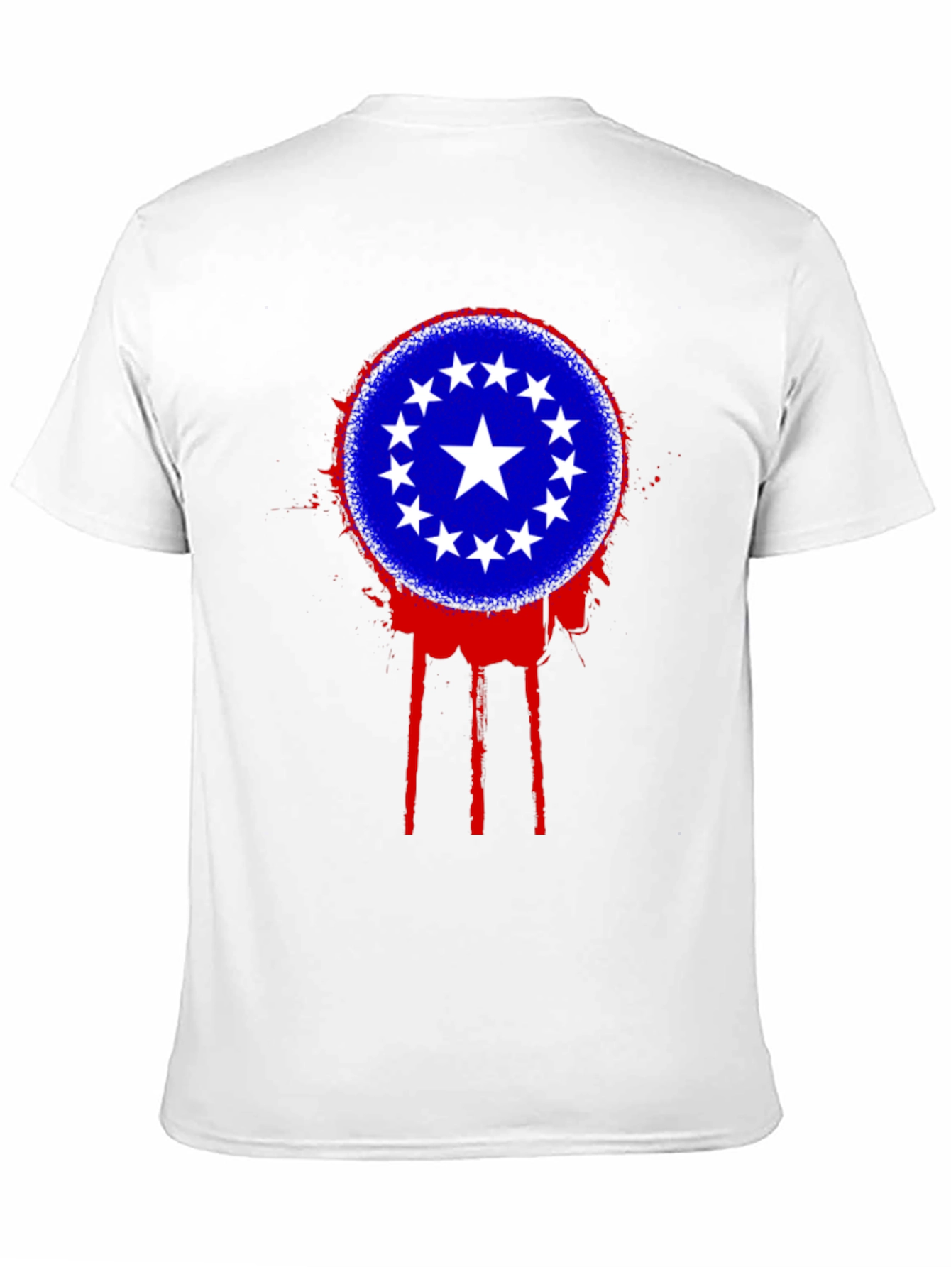 Black Stars Circle T-Shirt - Black view 11