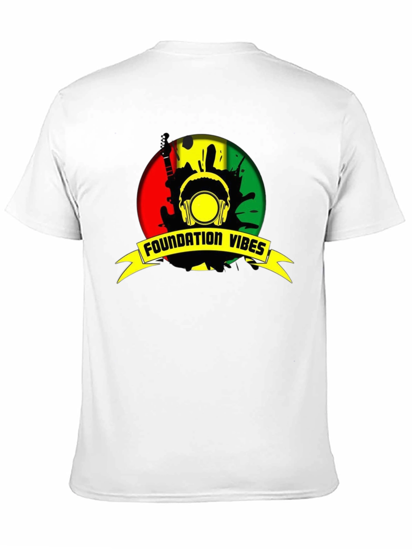 Black Foundation Vibes Reggae T-Shirt view 11