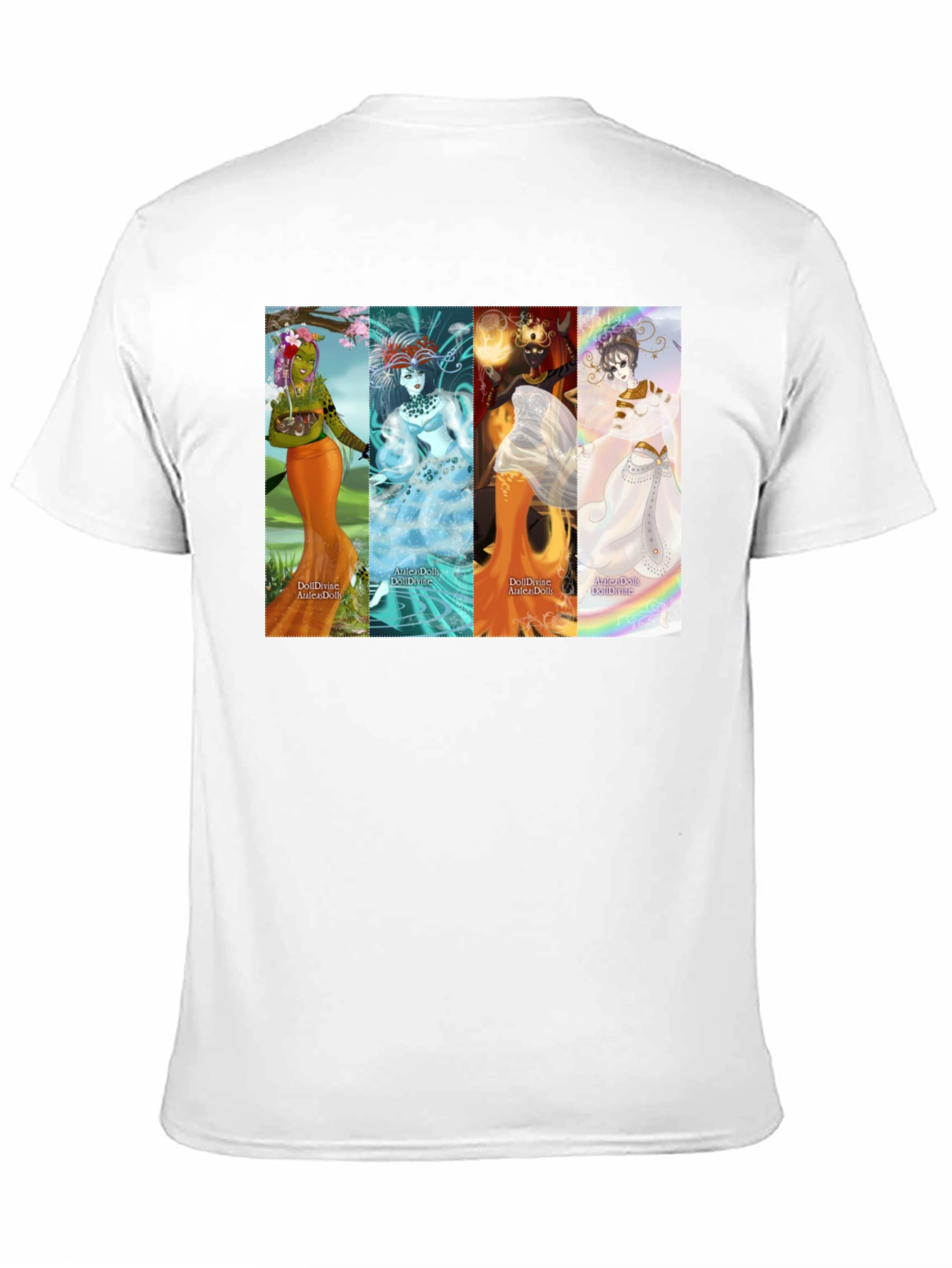 Black Fantasy Goddess T-Shirt - Black Unisex Tee view 11