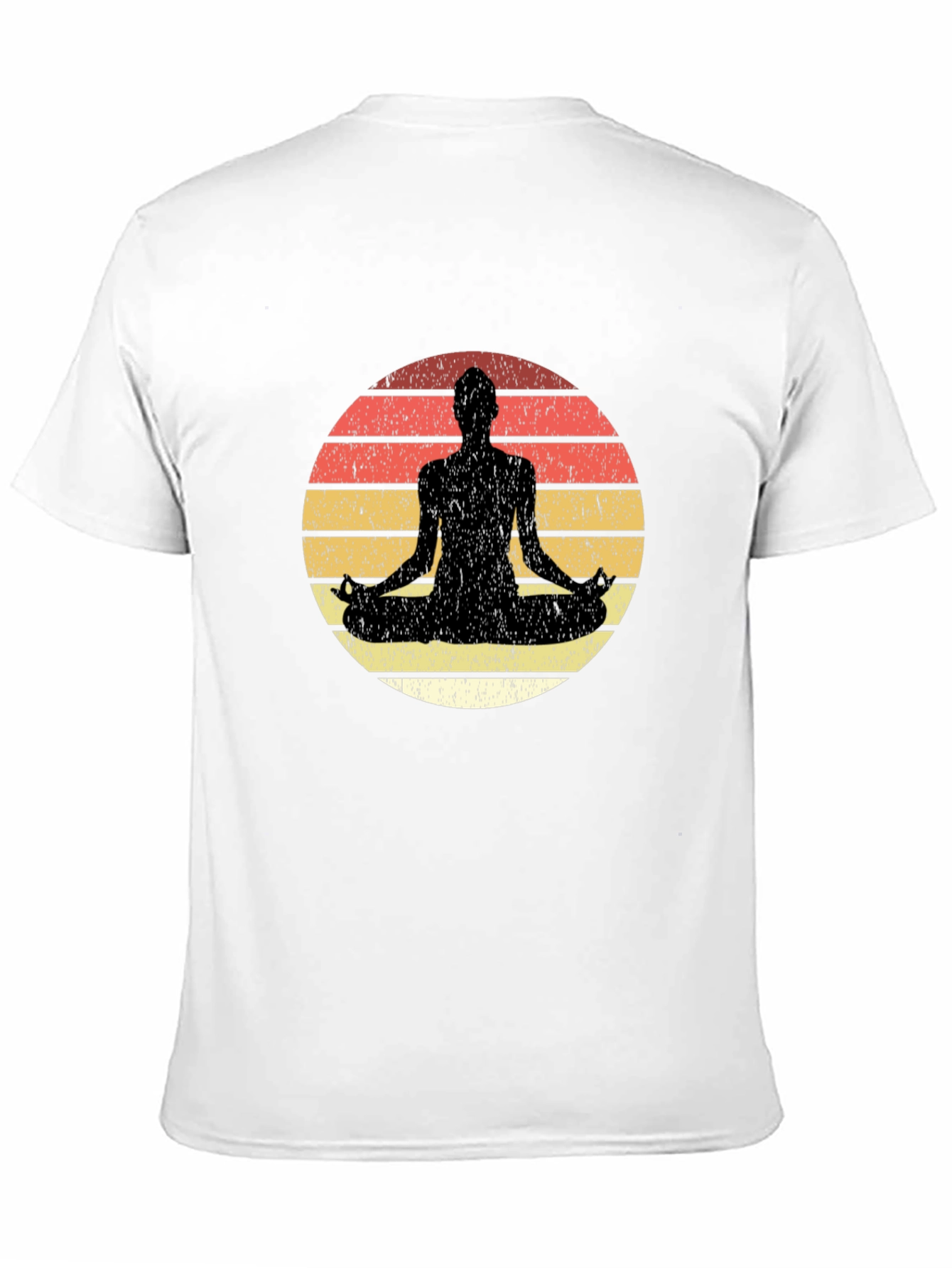Black Yoga Sunset Meditation Graphic Tee view 11