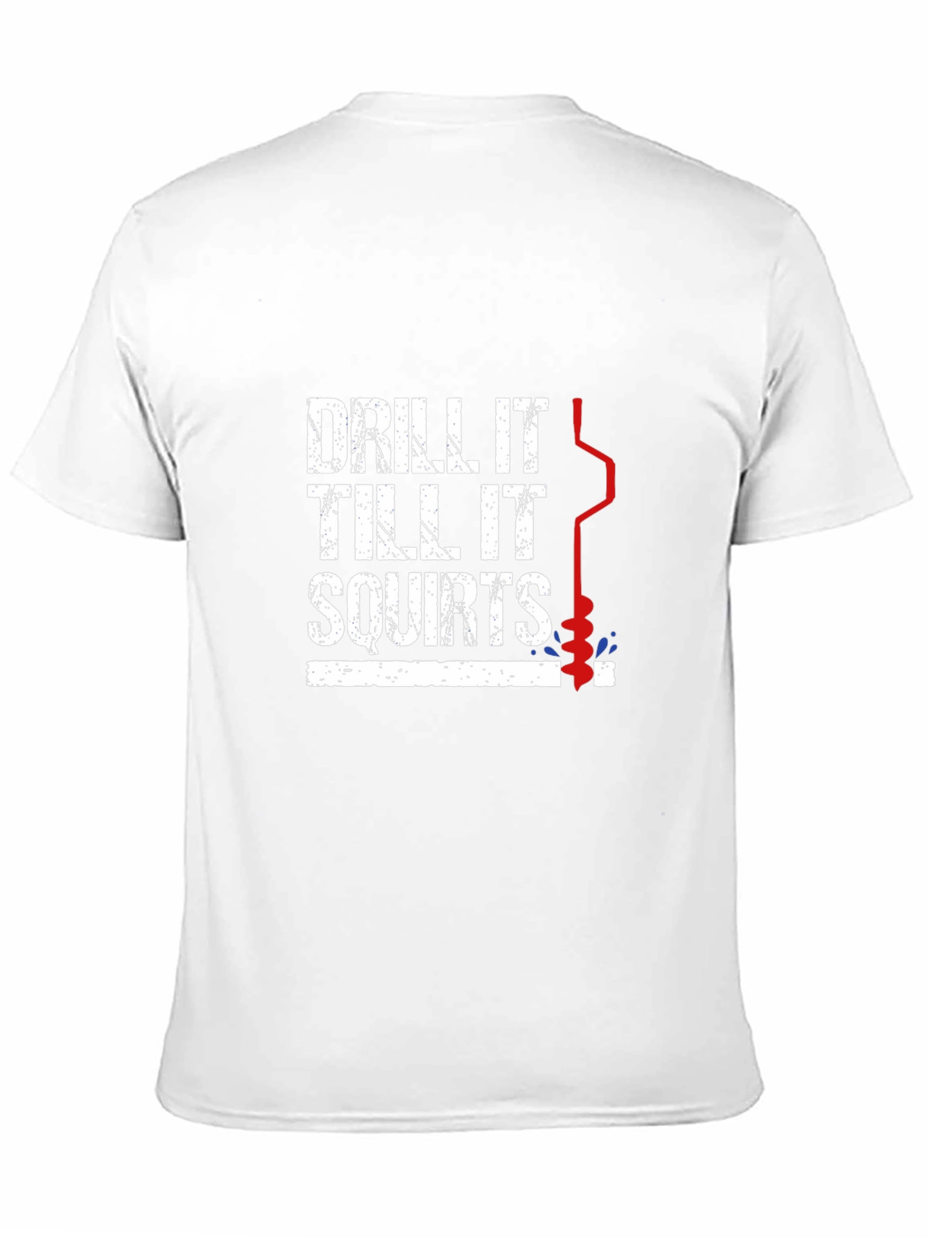 Black Drill It Ice Fishing Graphic Tee view 11