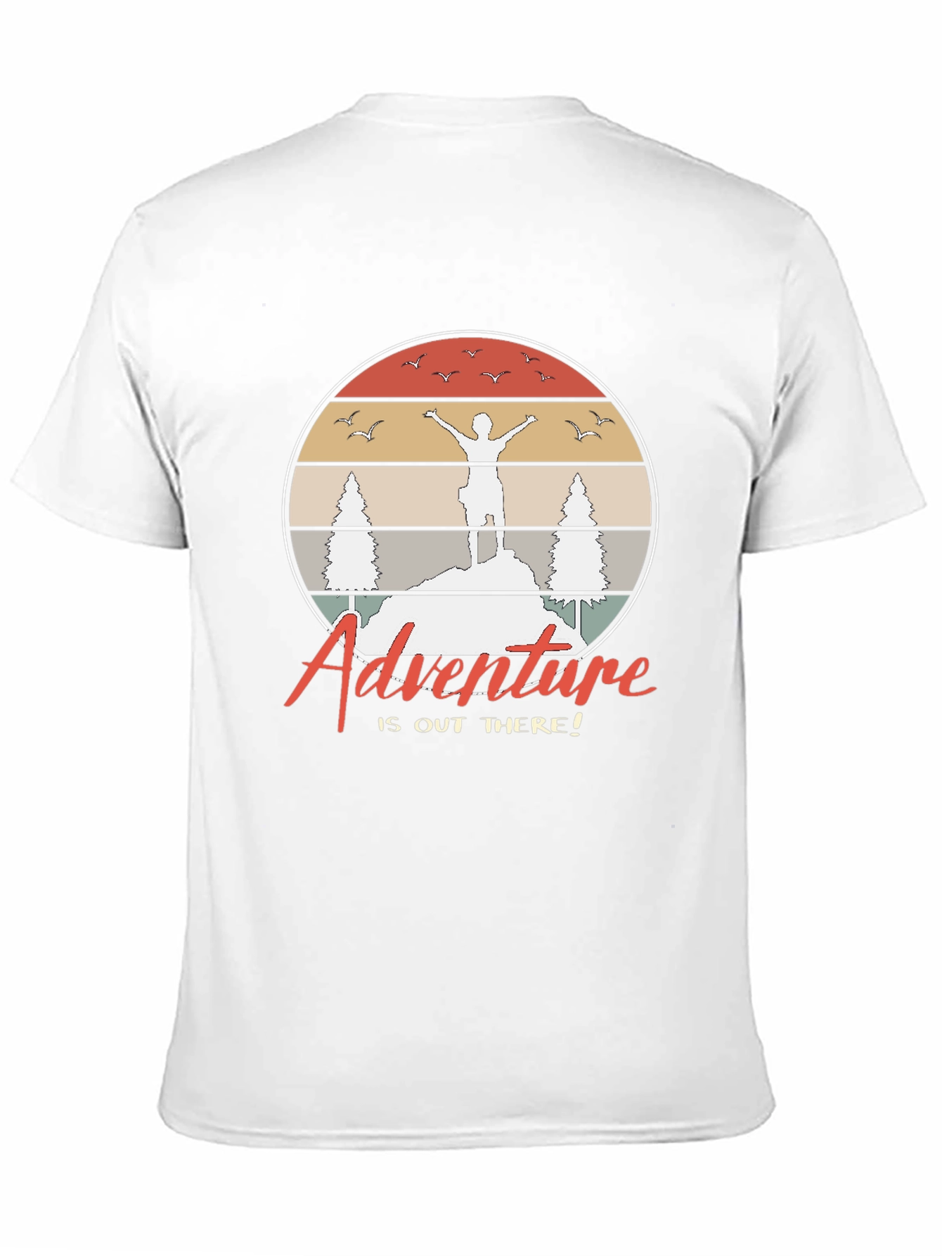 Black Adventure Awaits Graphic T-Shirt view 11