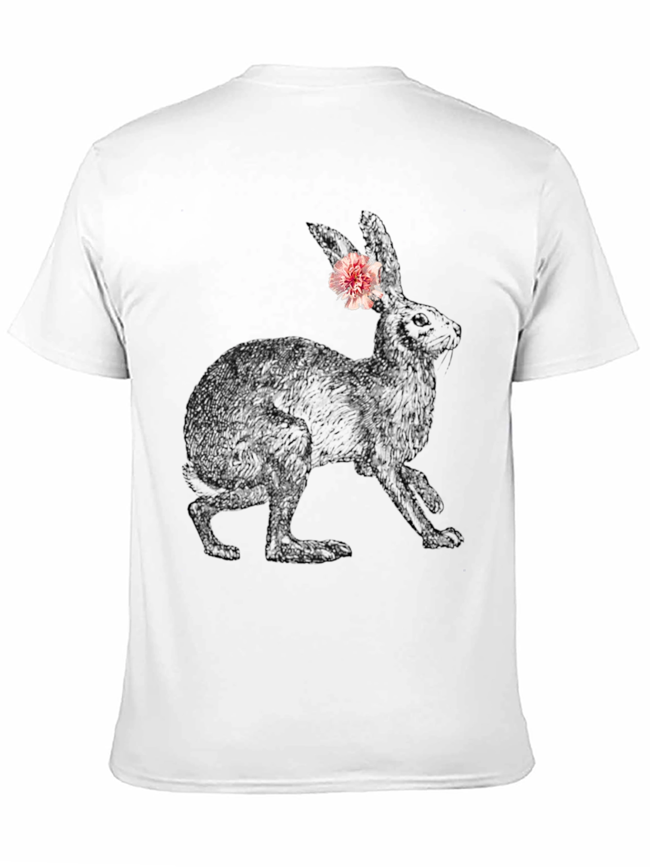 Bunny Graphic Tee - Black Casual Cotton T-Shirt - 11