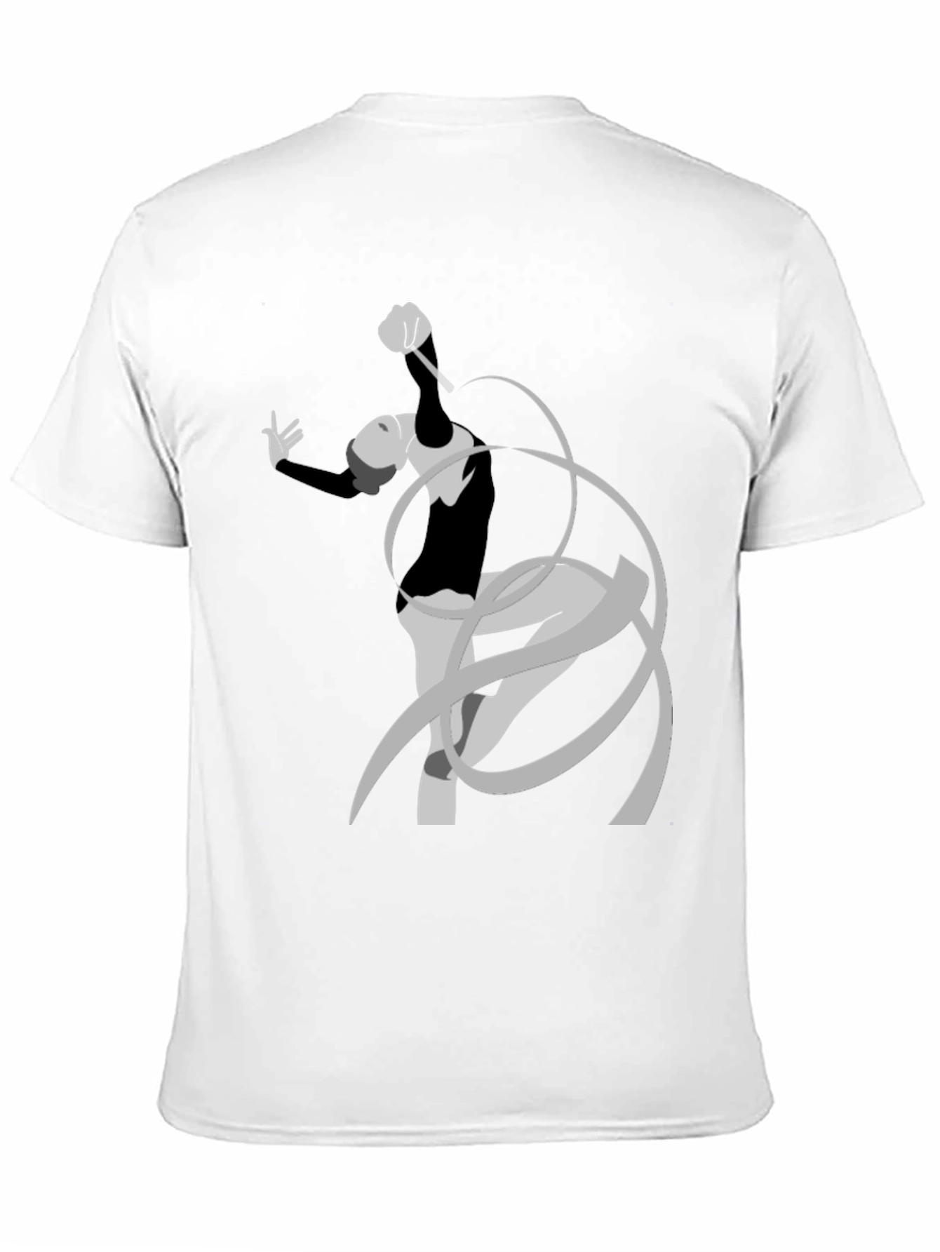Black Rhythmic Gymnast Graphic Tee - Black Cotton Comfort view 11