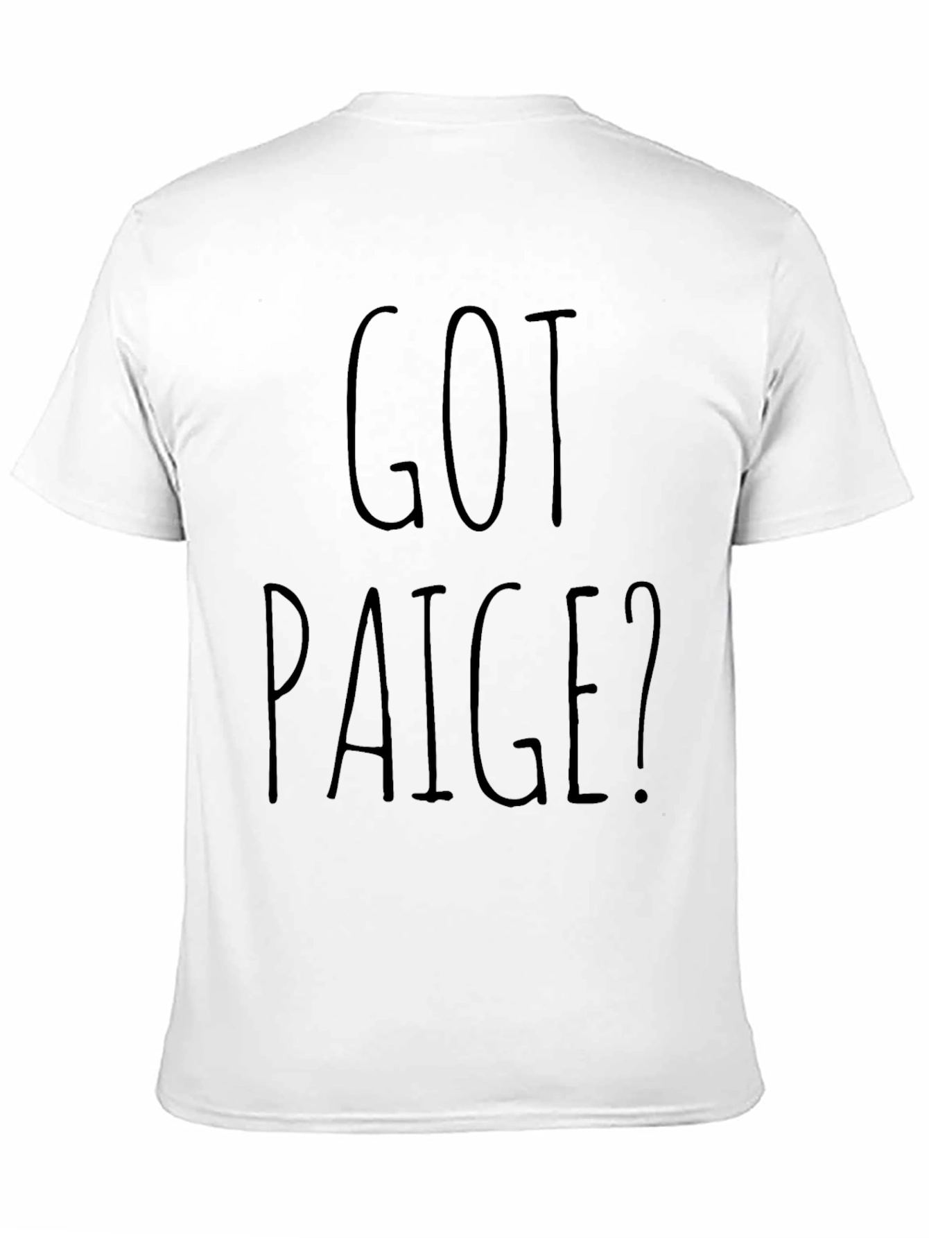 Black Got Paige? Black Graphic T-Shirt view 11
