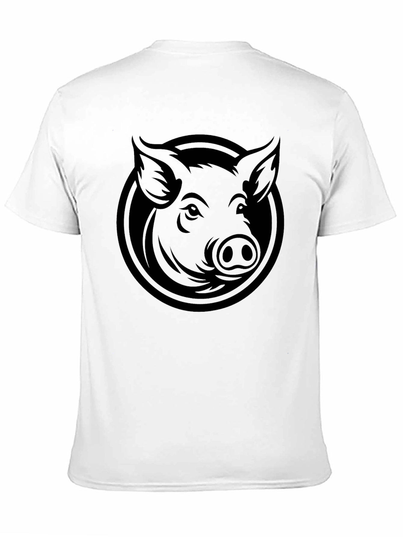 Black Black Pig Head Graphic Tee - Casual Comfort view 11