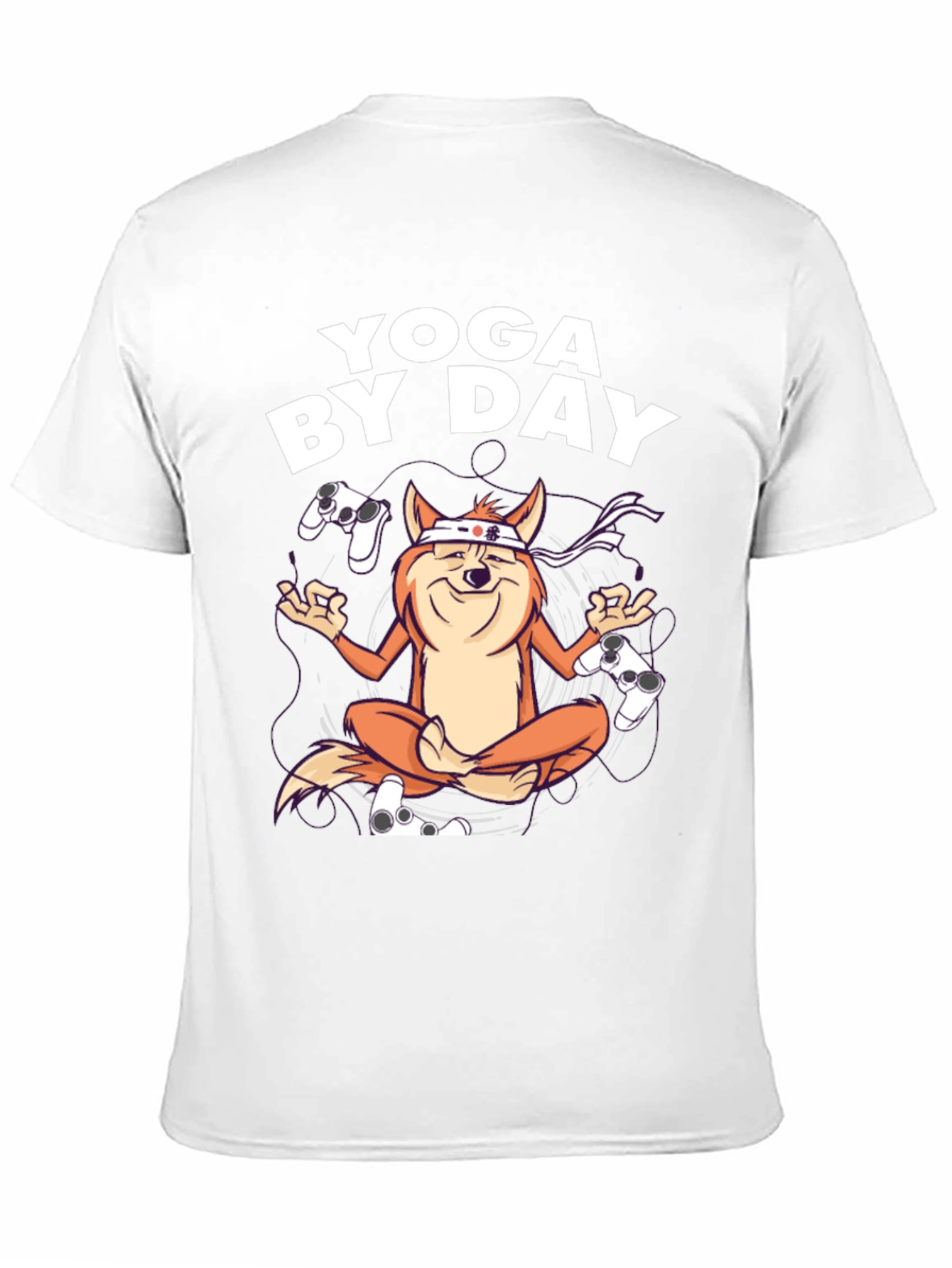 Black Yoga By Day Gaming T-Shirt view 11