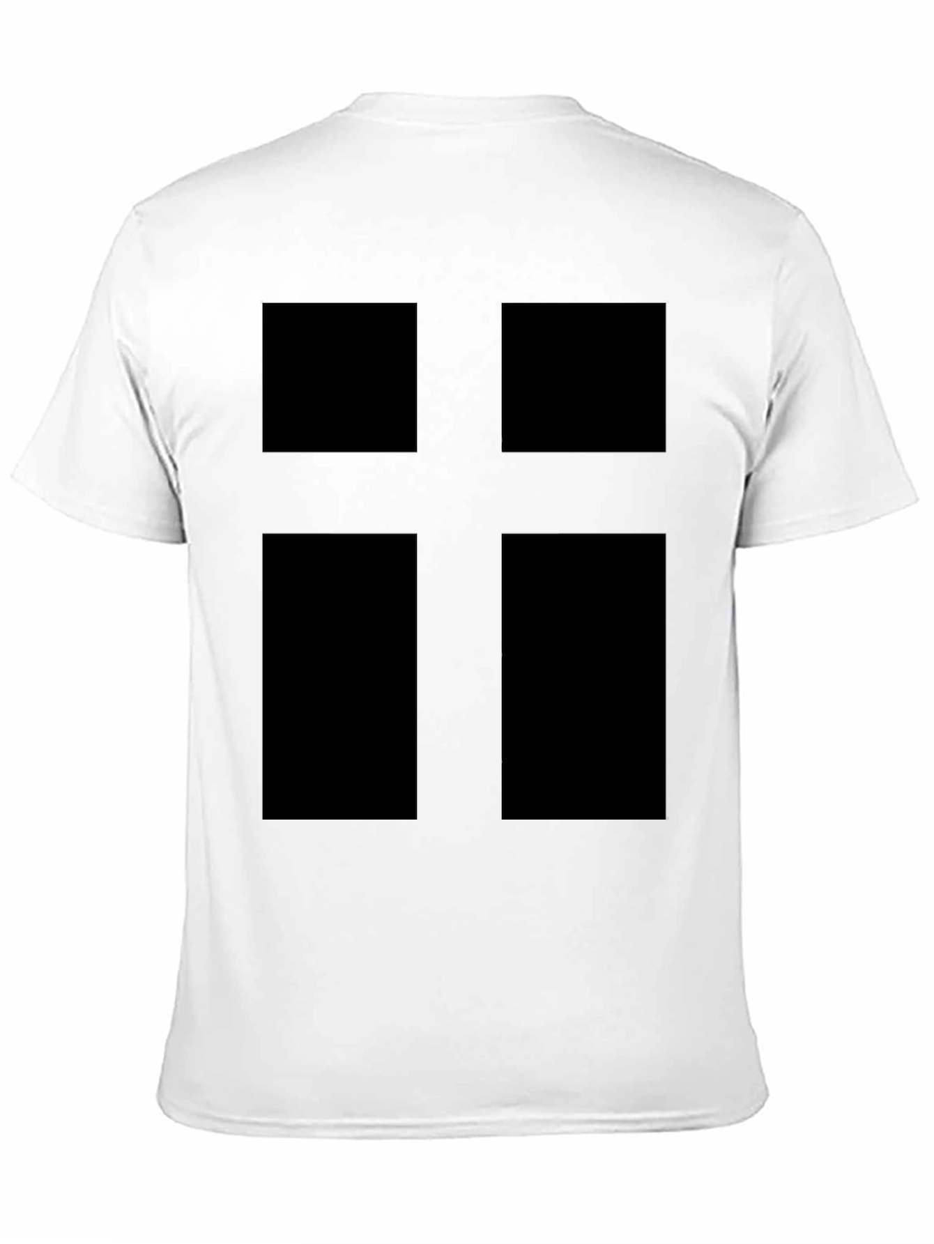 Black Modern Cross Graphic Tee - Black view 11