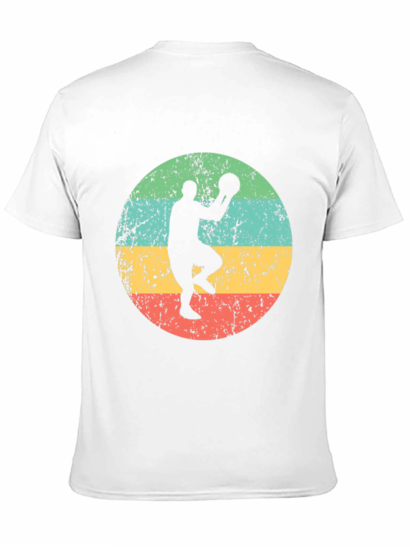 Black Retro Basketball Player Graphic Tee view 11