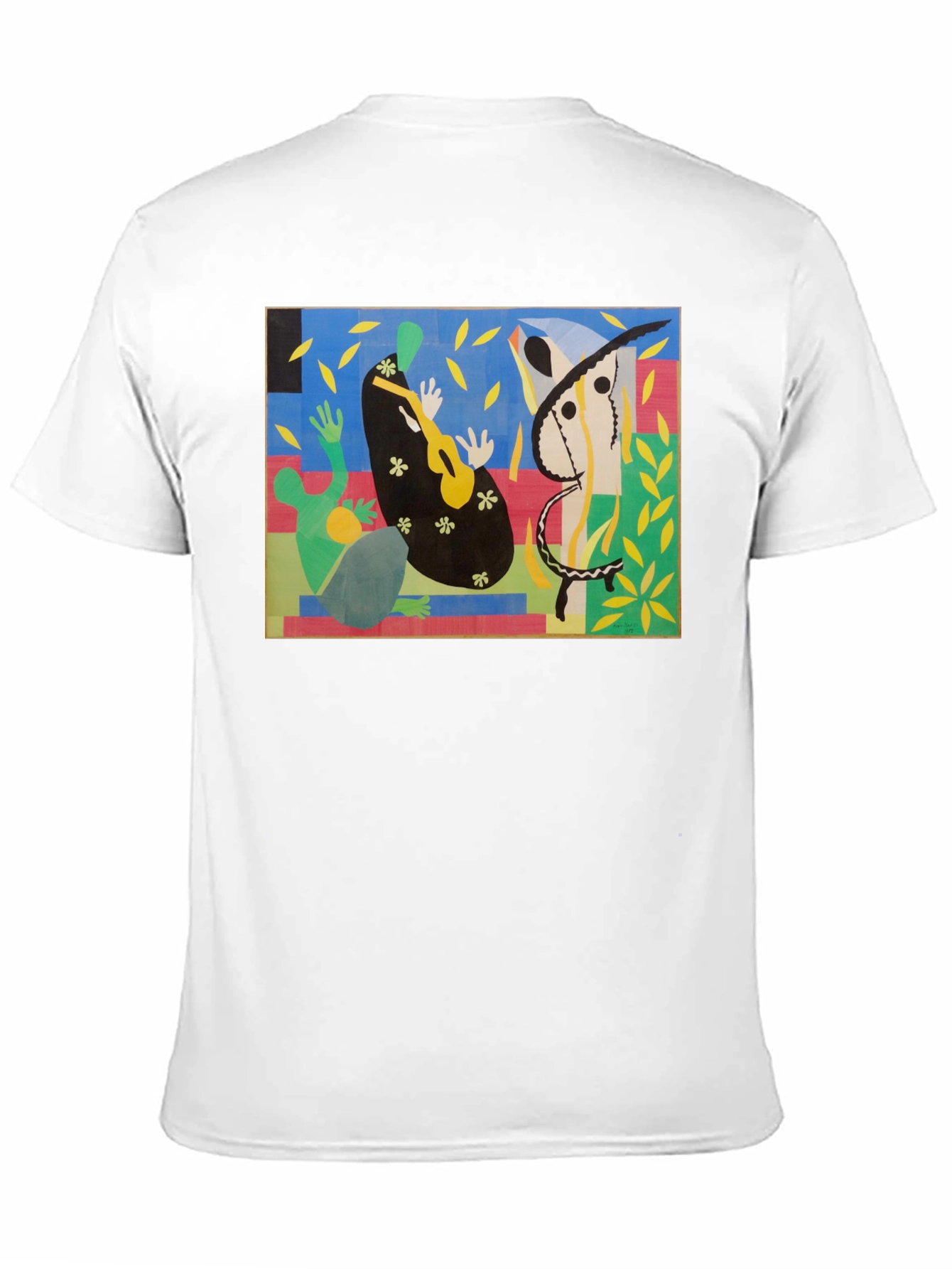 Black Abstract Art T-Shirt - Henri Matisse Inspired view 11