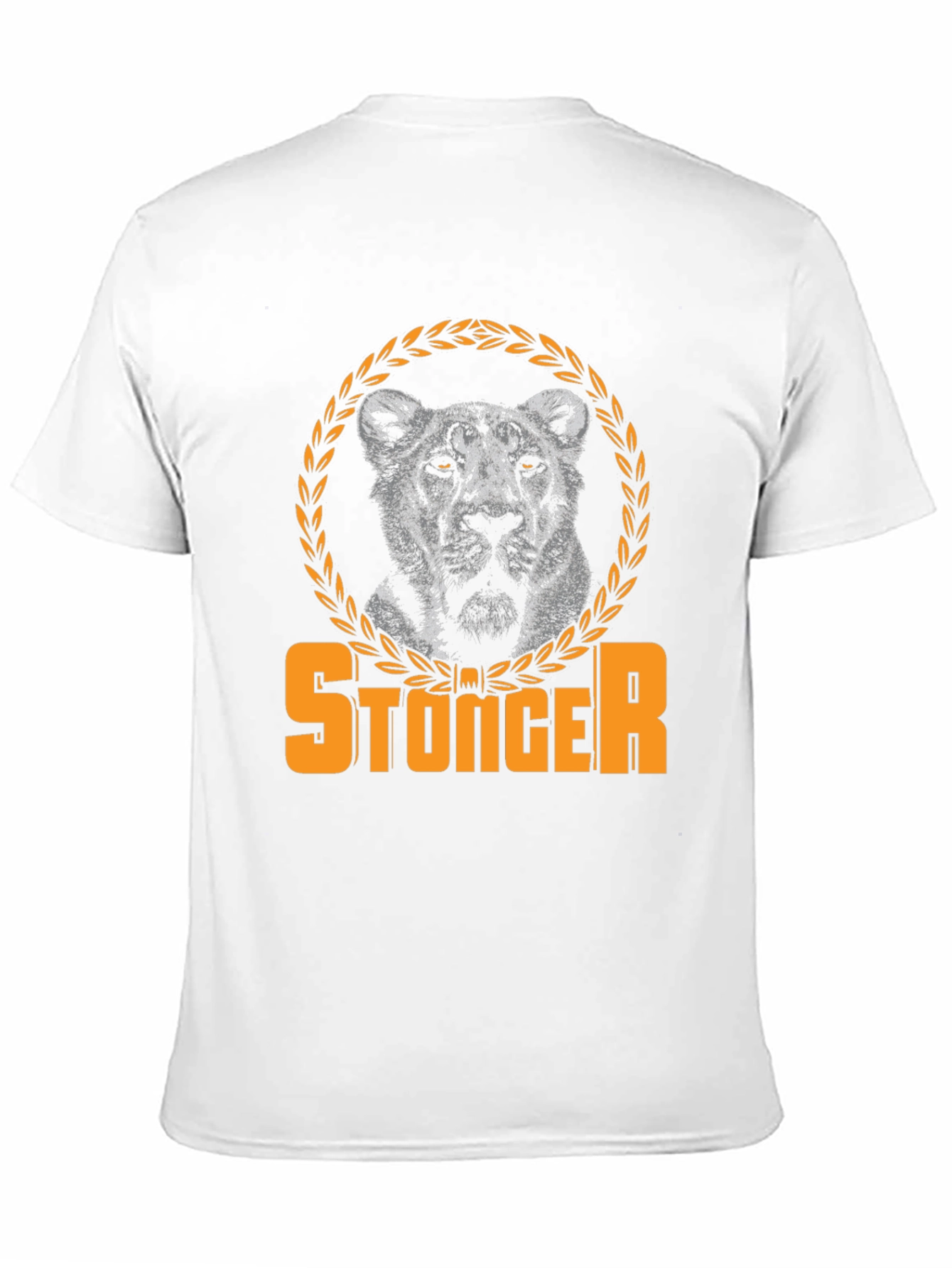 Black Stonger Lion Graphic Tee - Black view 11