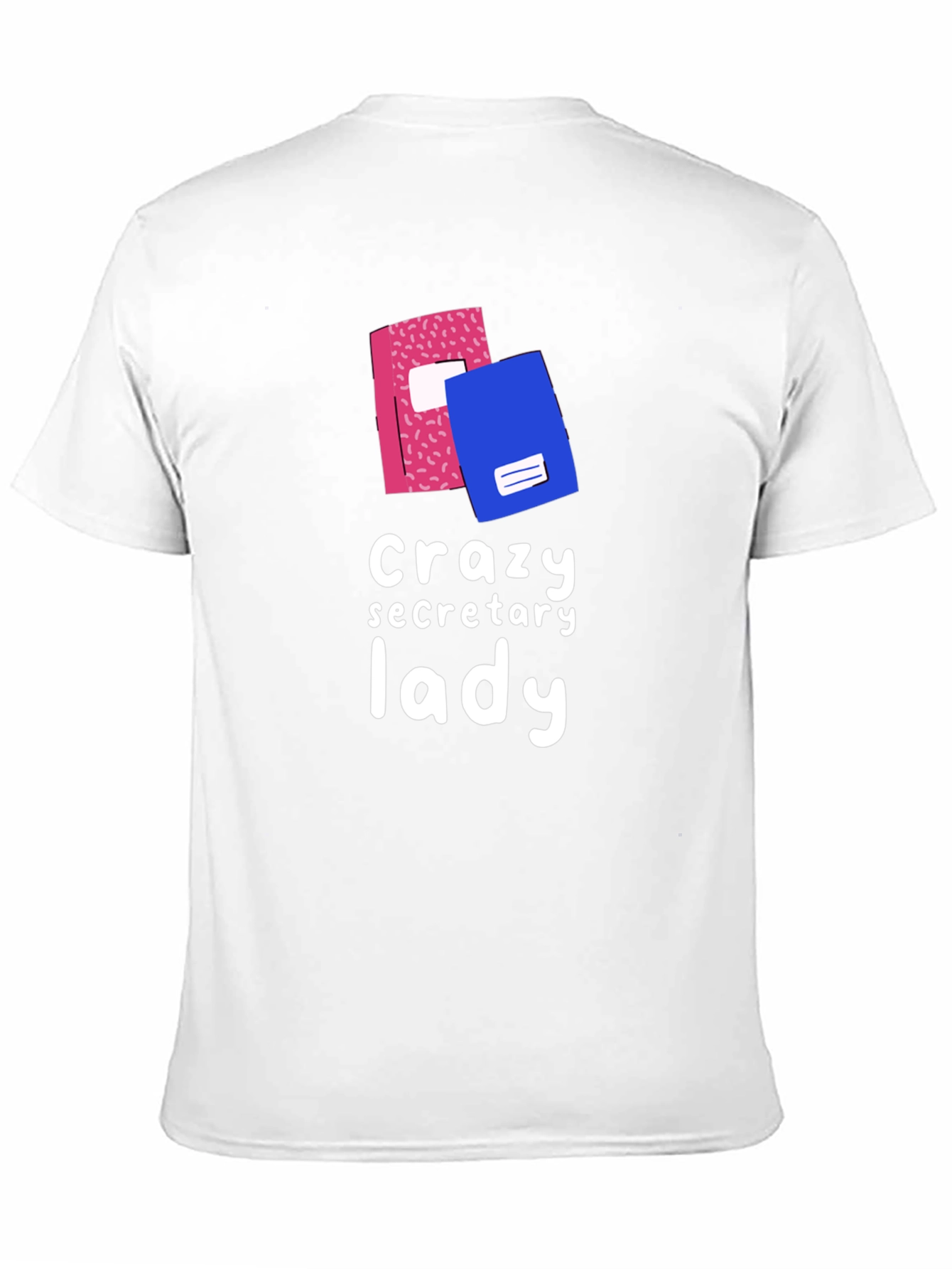 Black Crazy Secretary Lady Graphic Tee view 11