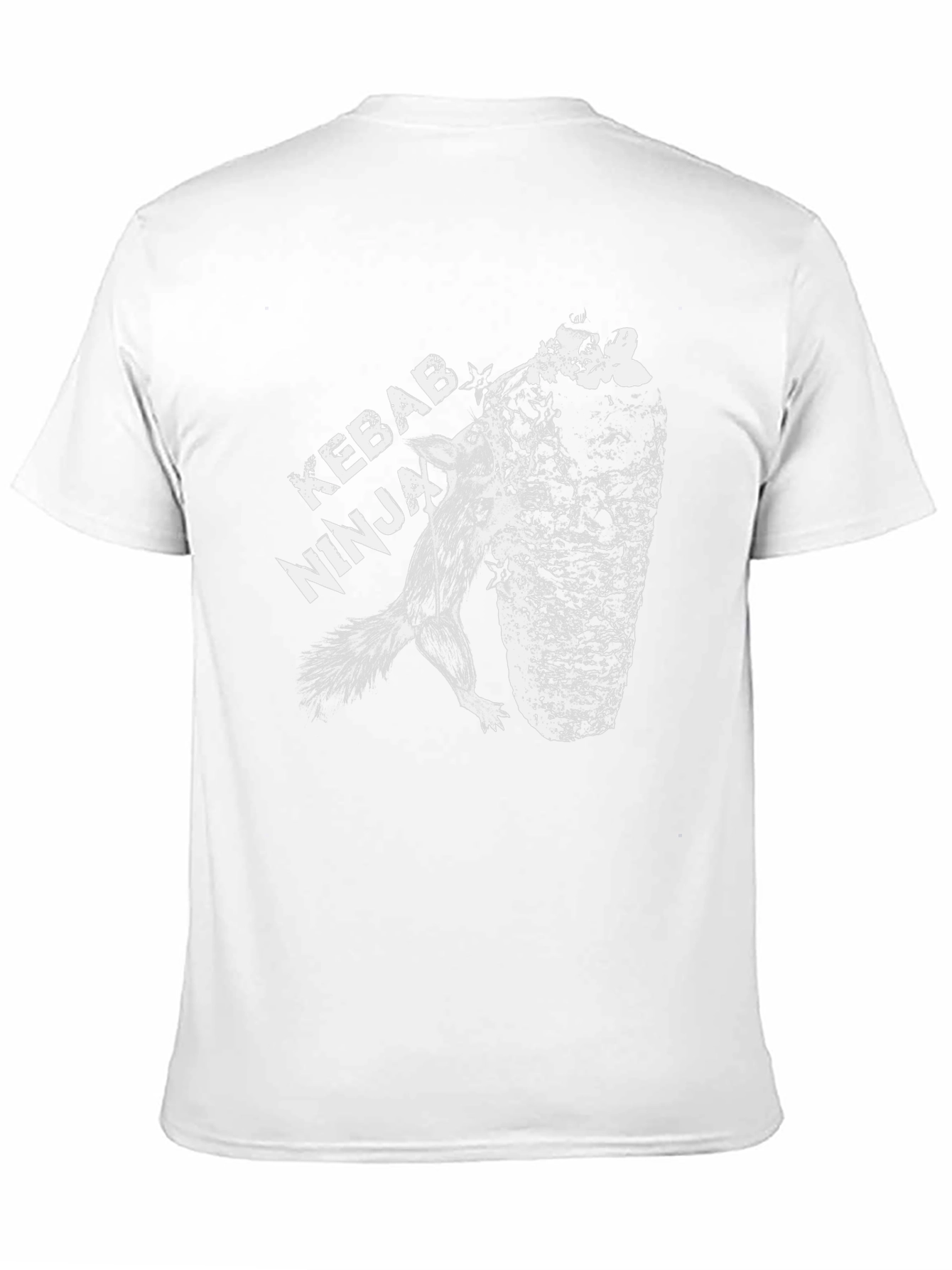 Black Kebab Ninja Black Graphic T-Shirt, Unique Design view 11