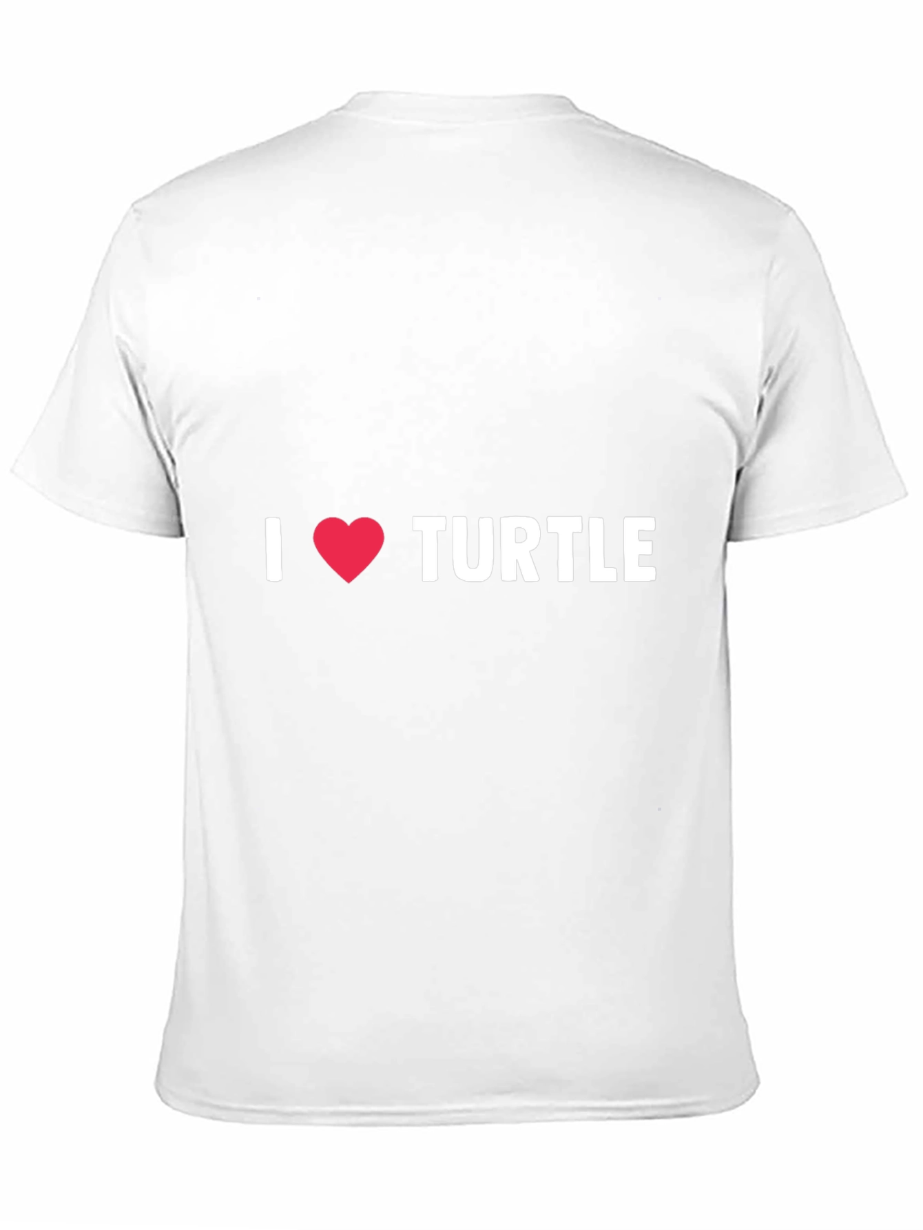 Black I Love Turtles T-Shirt - Black Cotton view 11
