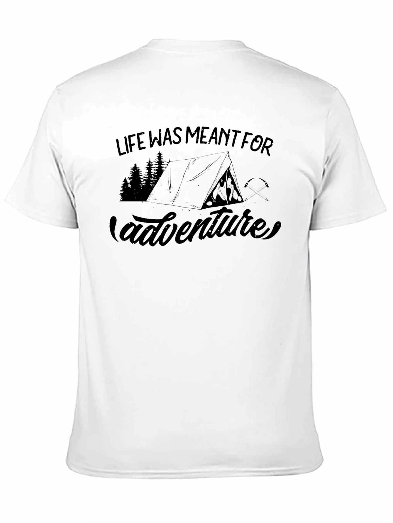 Black Adventure Awaits Graphic Tee - Camping Shirt view 11