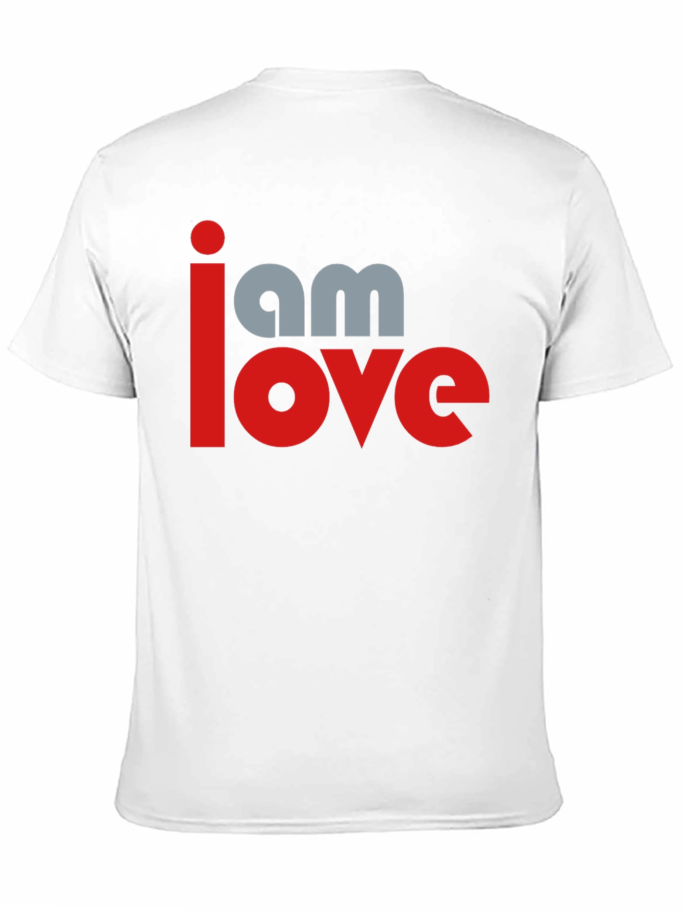 Black I am Love Graphic Print Black T-Shirt view 11