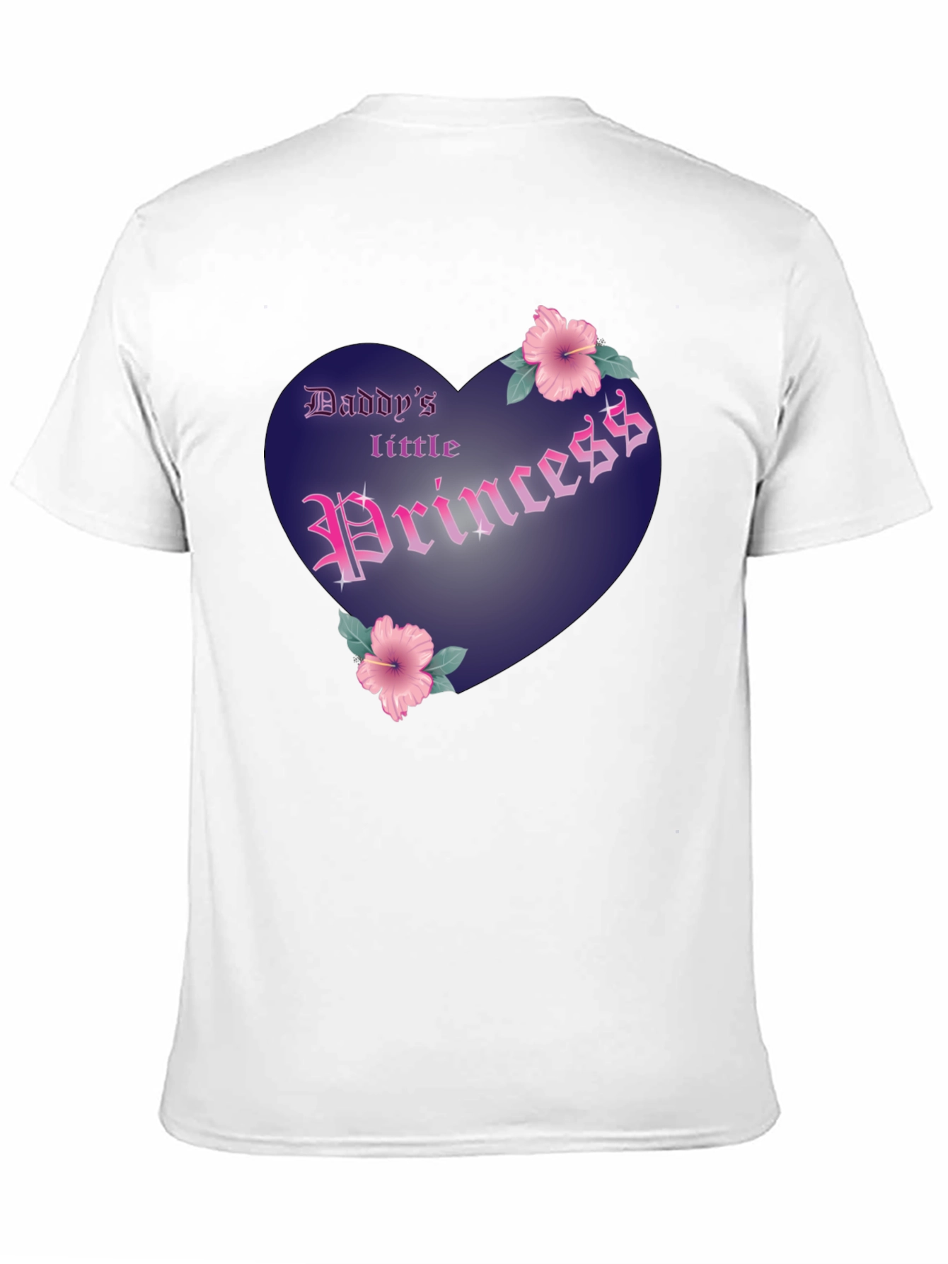 Black Daddy's Little Princess Graphic Tee - Black Cotton Shirt view 11