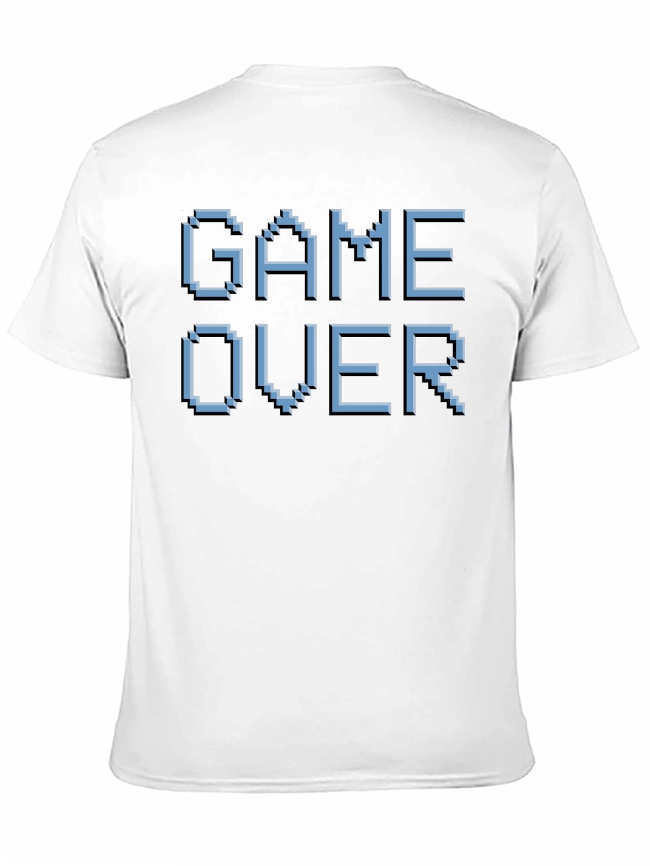 Black Game Over Pixel Art T-Shirt - Retro Gaming Style view 11