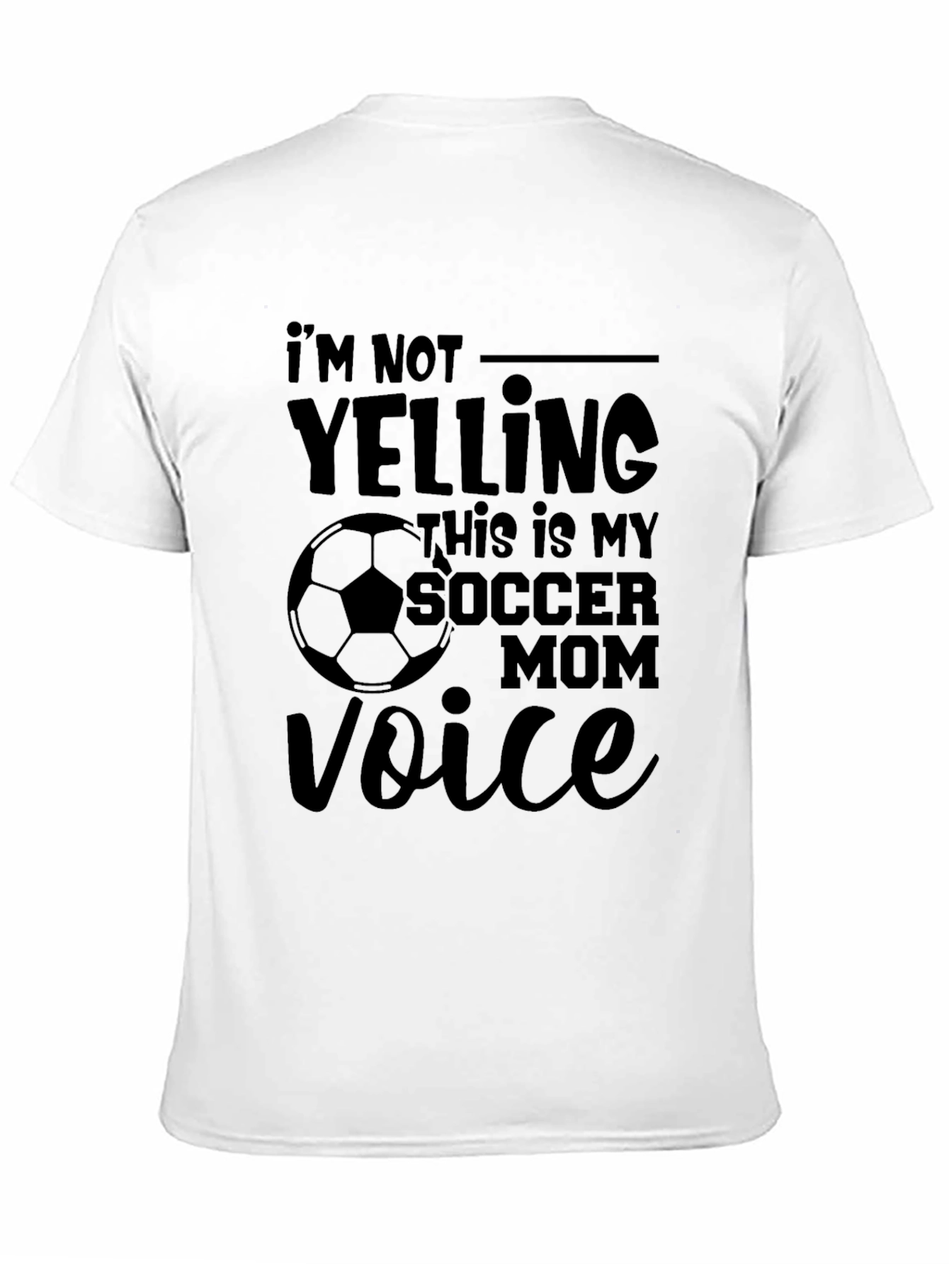 Black Soccer Mom Voice T-Shirt - Funny Gift view 11