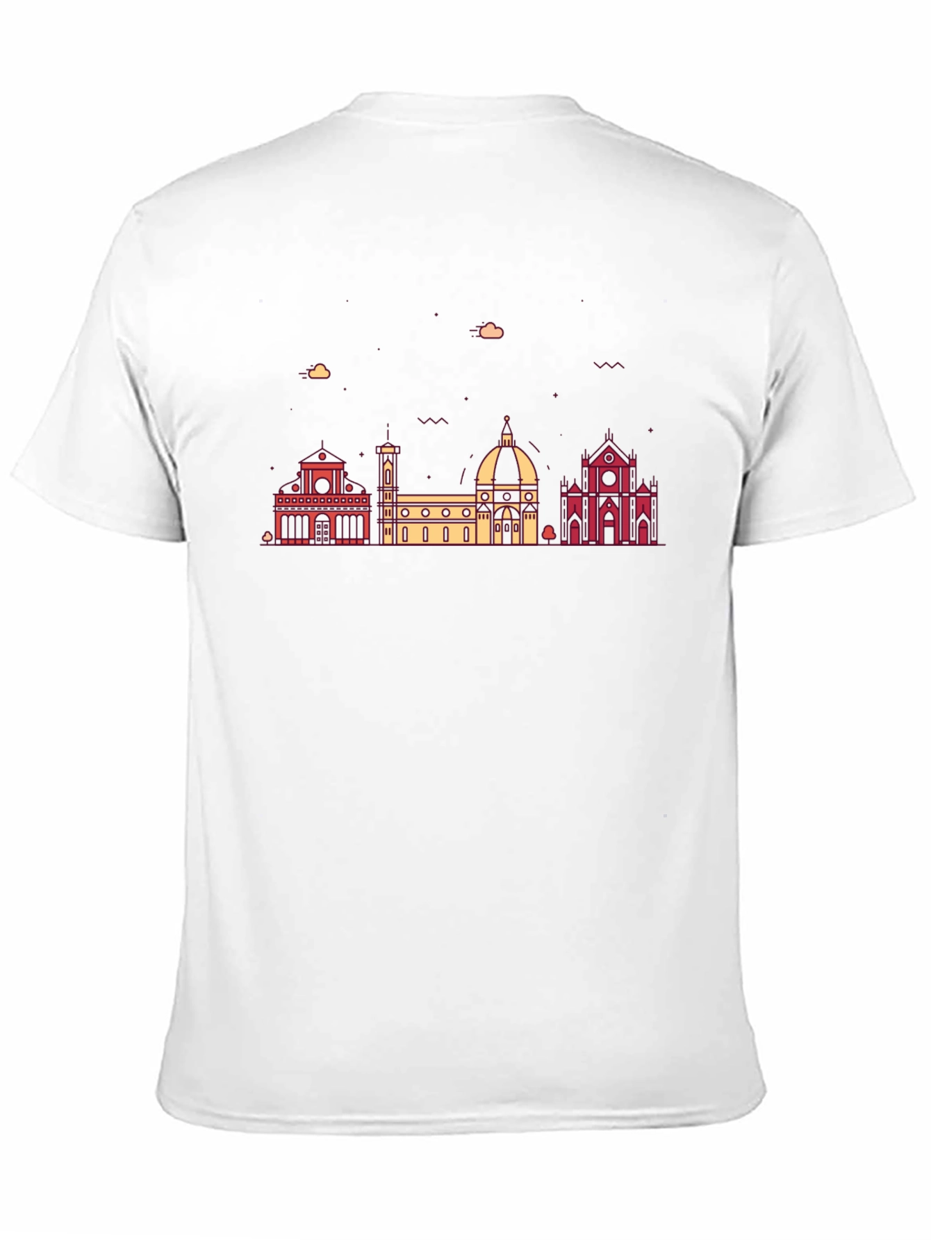 Black Florence Italy Skyline Graphic Tee - Stylish Black T-Shirt view 11