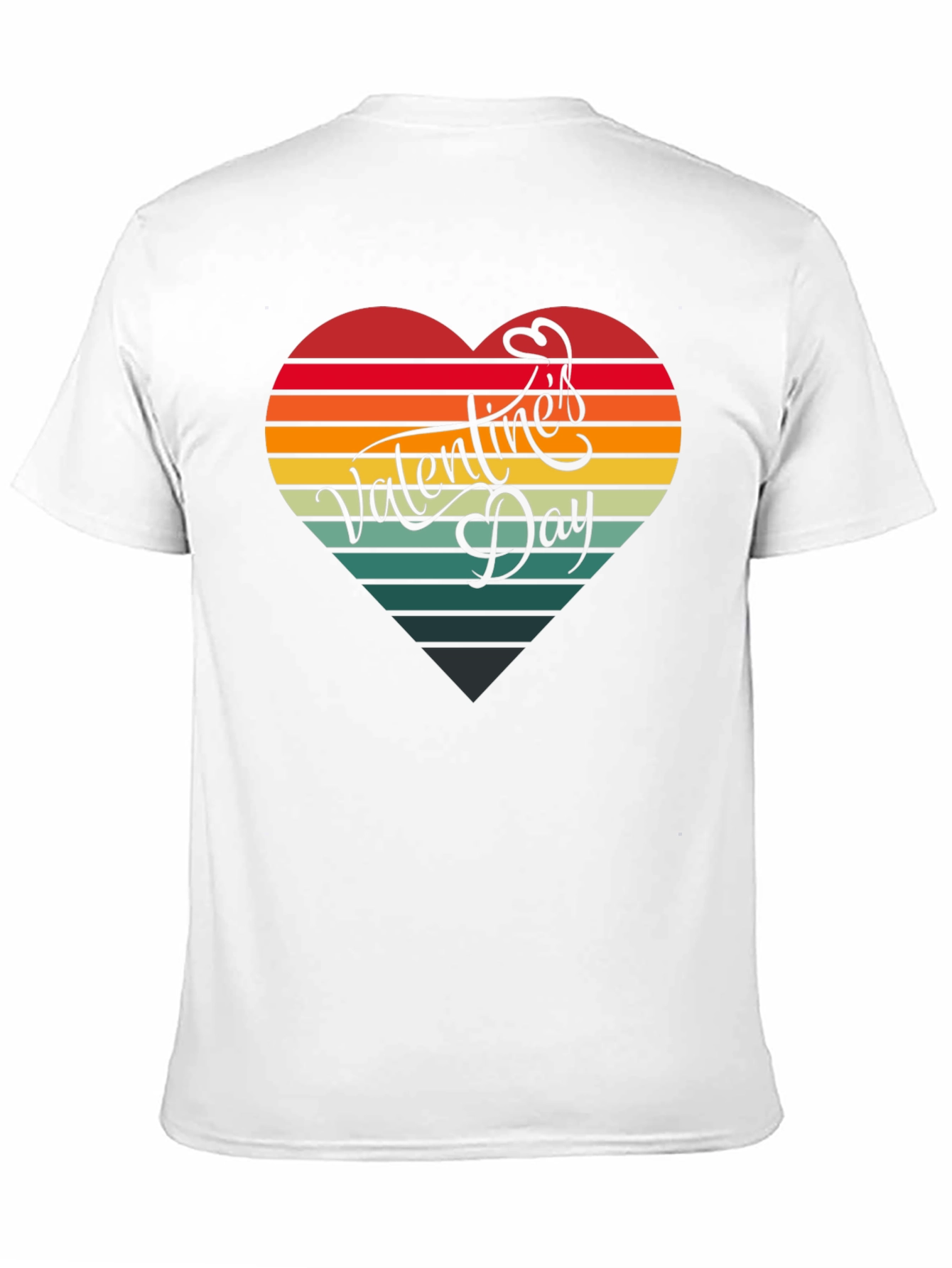 Black Valentine's Day Heart Graphic Tee view 11