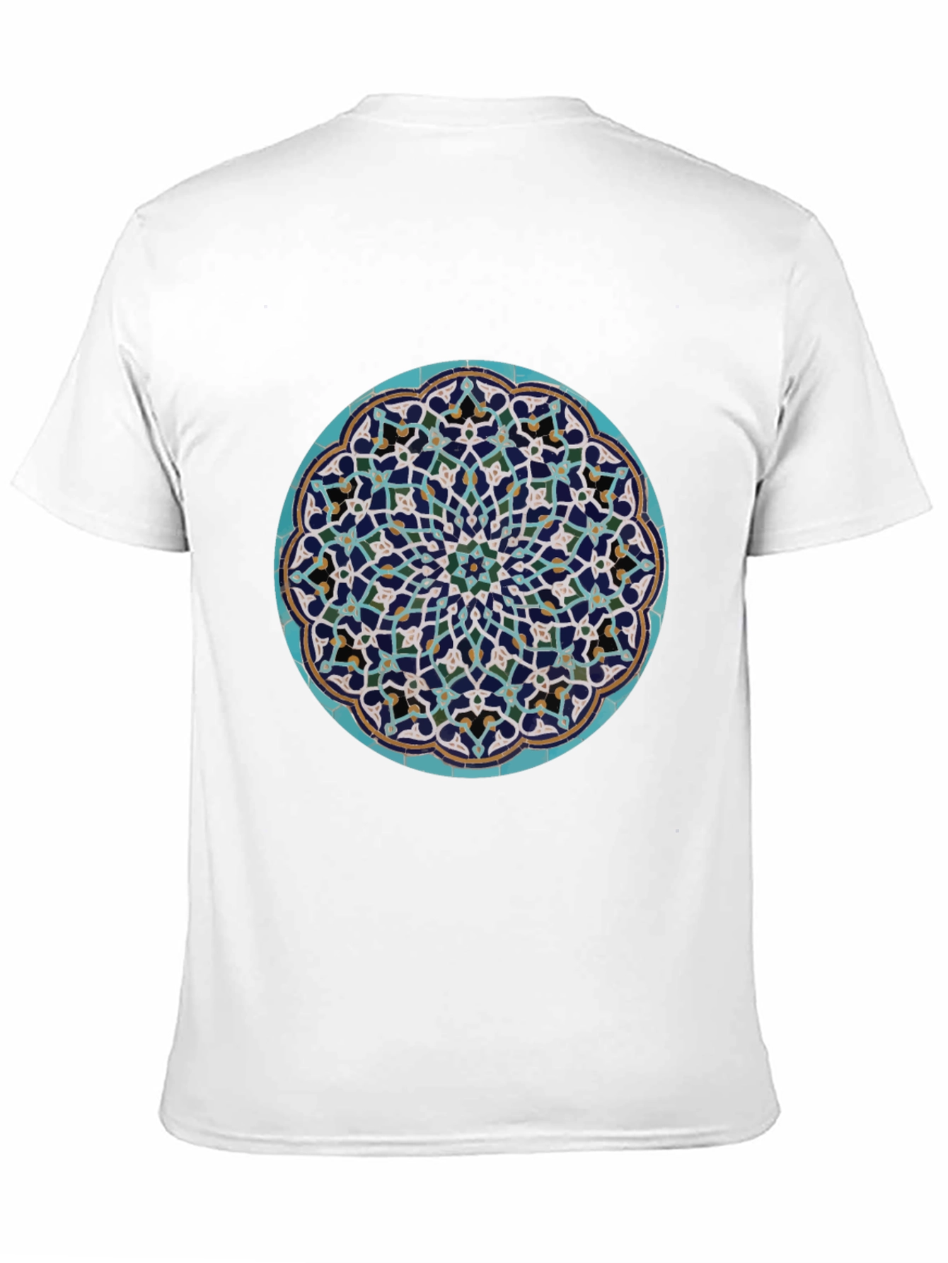 Black Geometric Medallion T-Shirt view 11