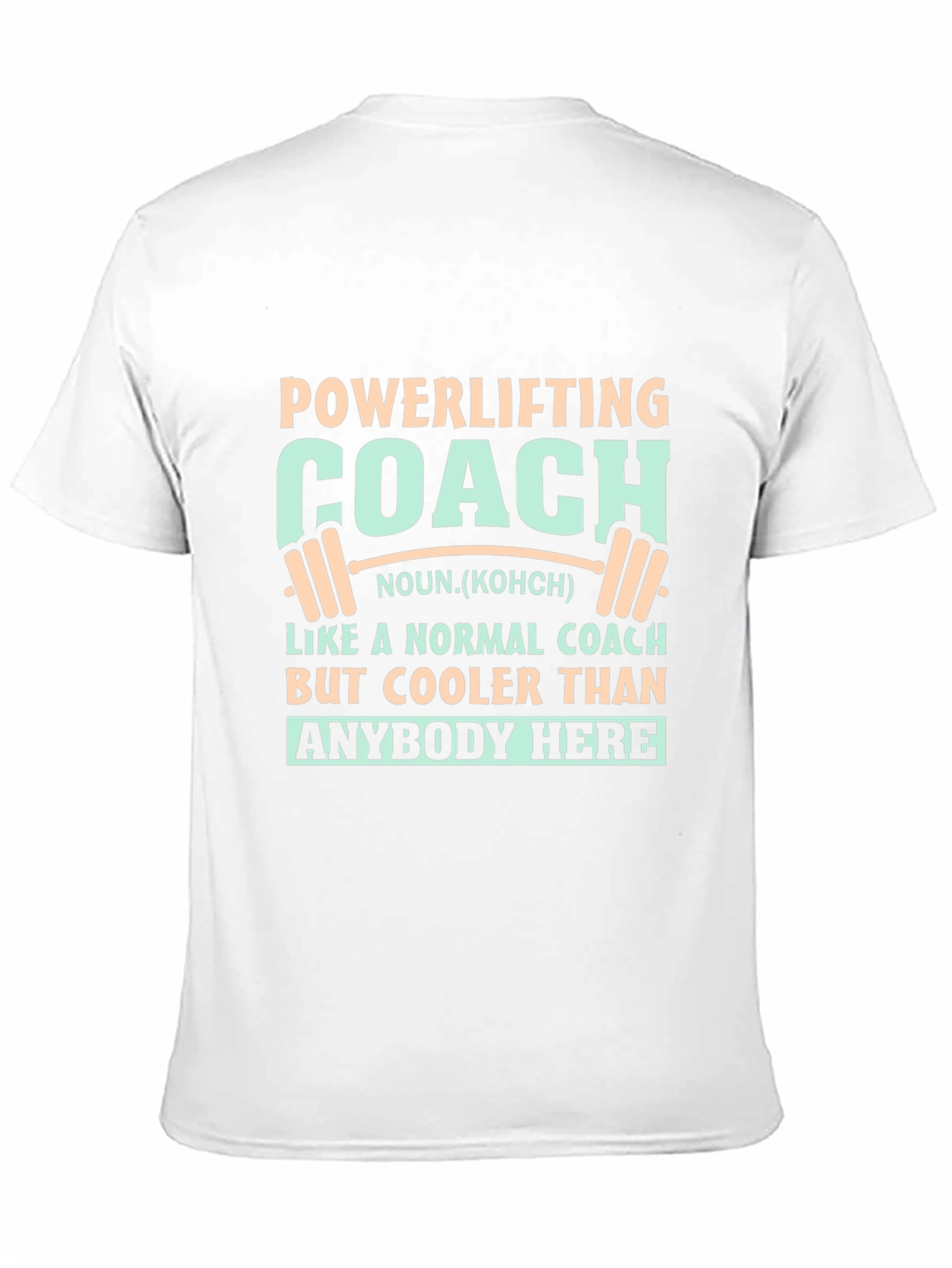 Black Powerlifting Coach T-Shirt - Cool Gift Idea view 11